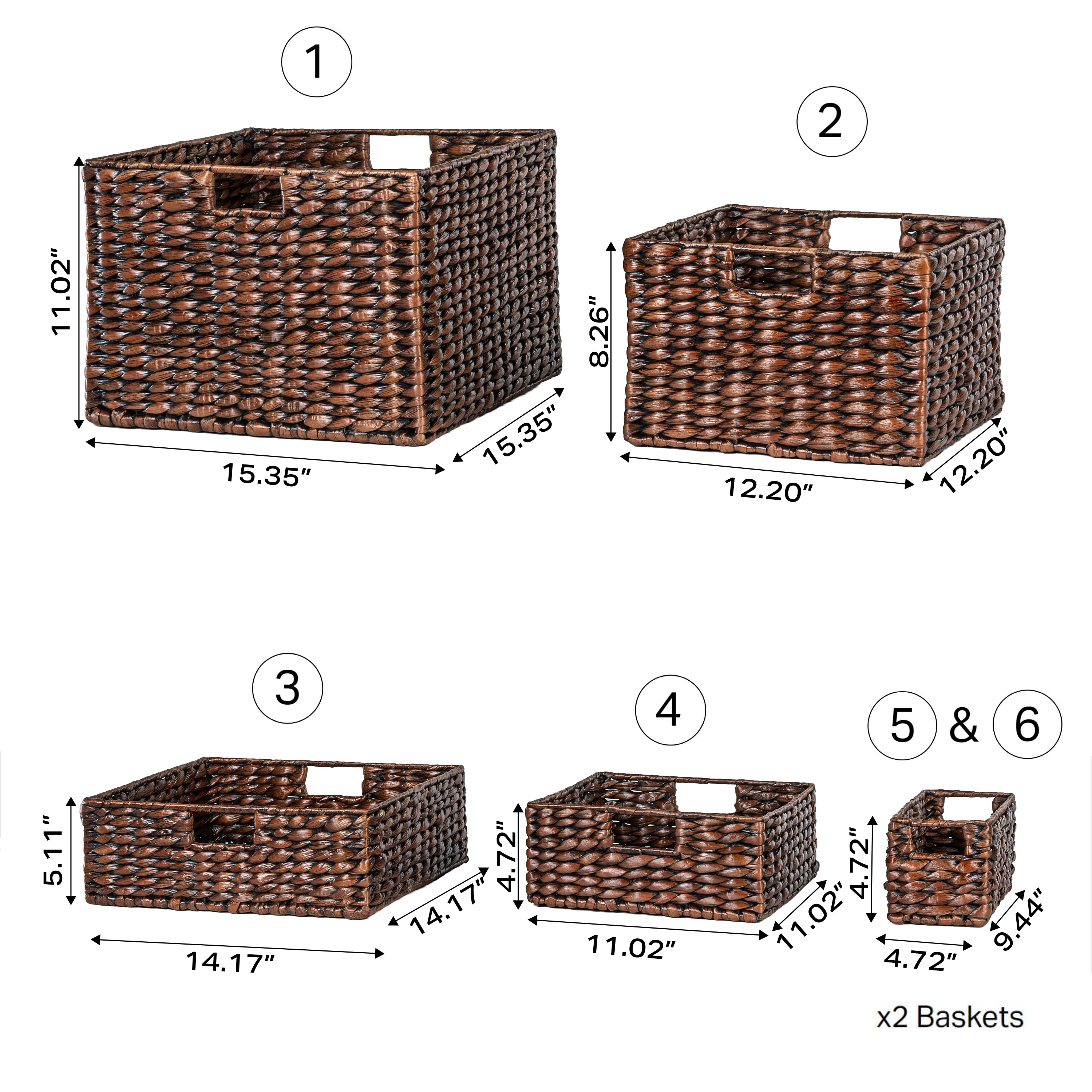 happimess BSK1010B-10SET Bins-Baskets - View #4