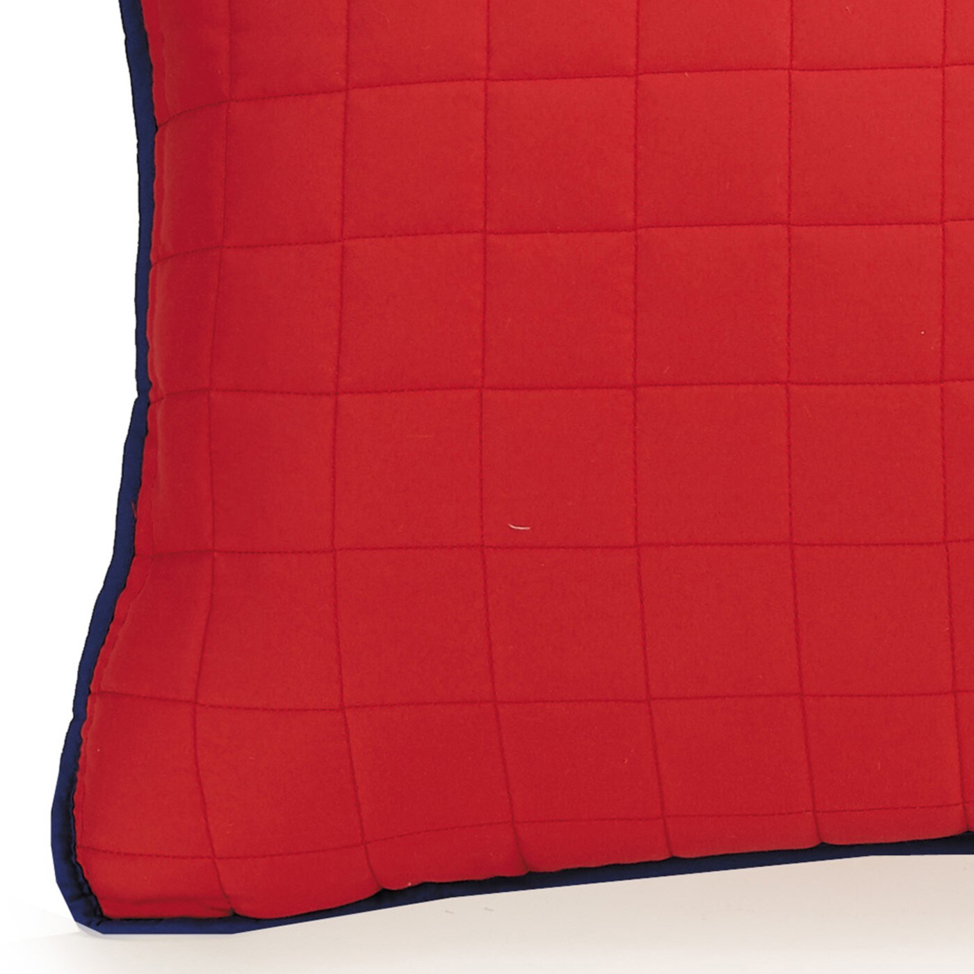 Kids Full Red Microfiber Reversible Quilt Set