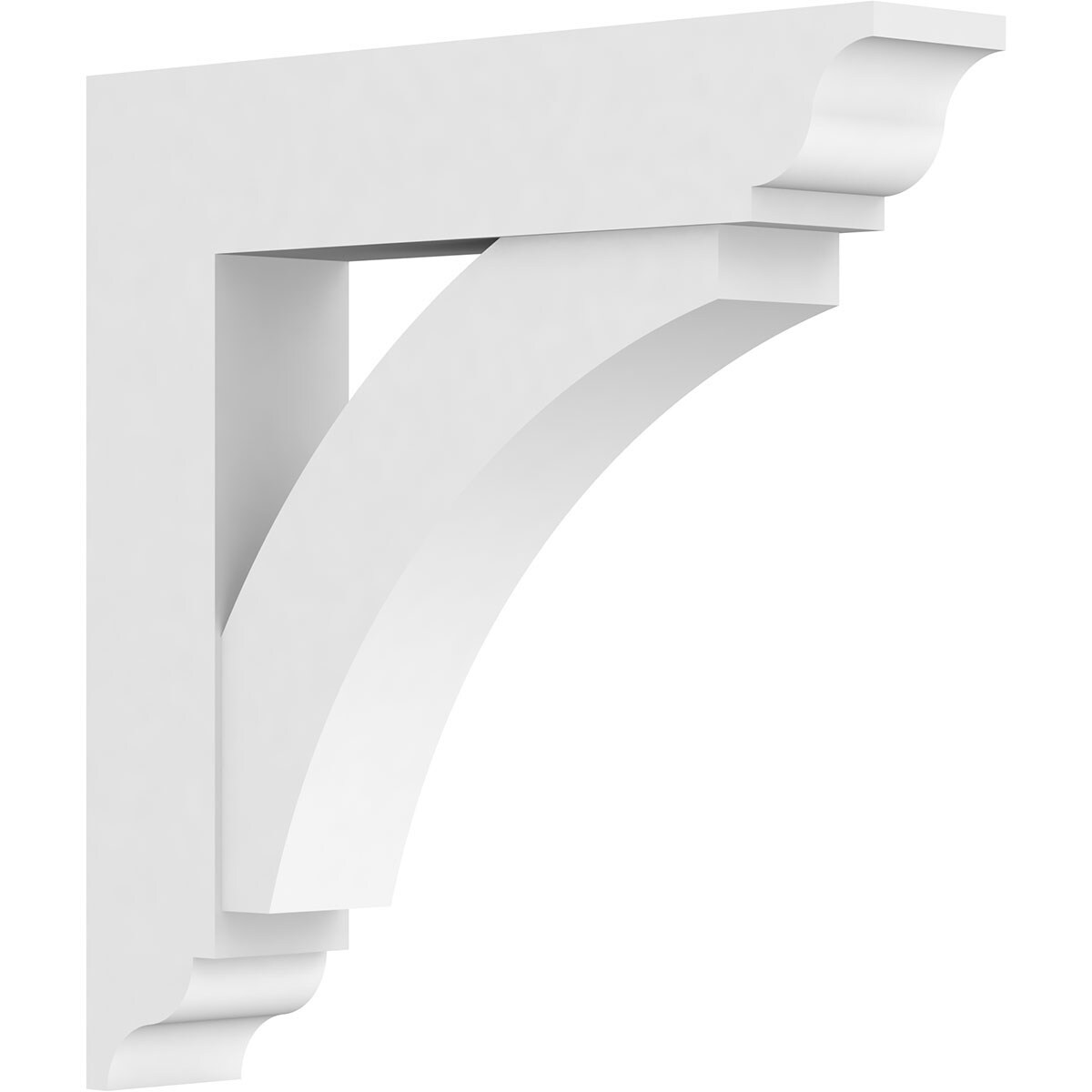 Ekena Millwork BKTP05X30X30THR01 Standard ThortonGrade 5-in x 30-in x 30-in Off-white PVC Standard bracket