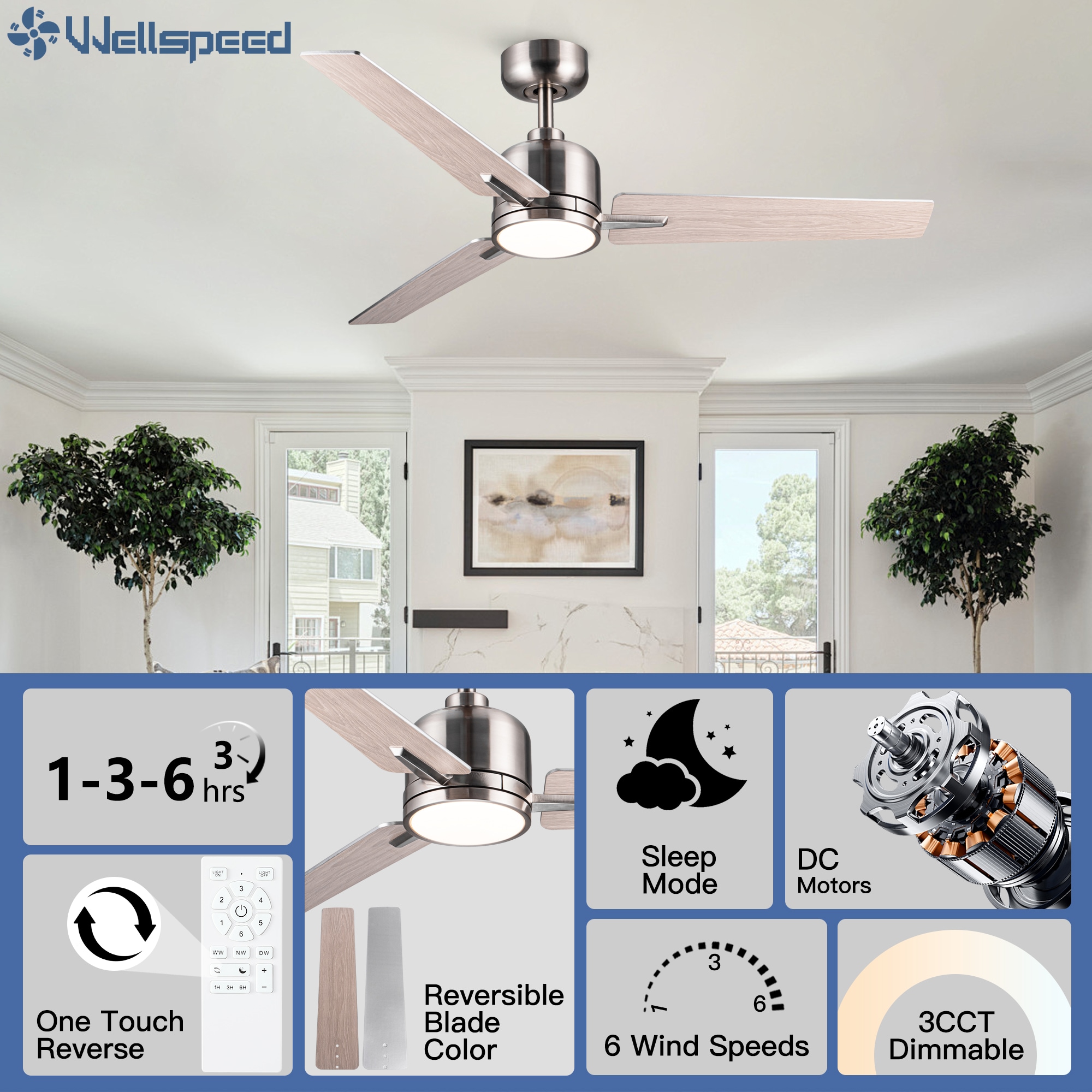 Wellspeed 2PLSDY1235SN48 Ceiling-Fans - View #8