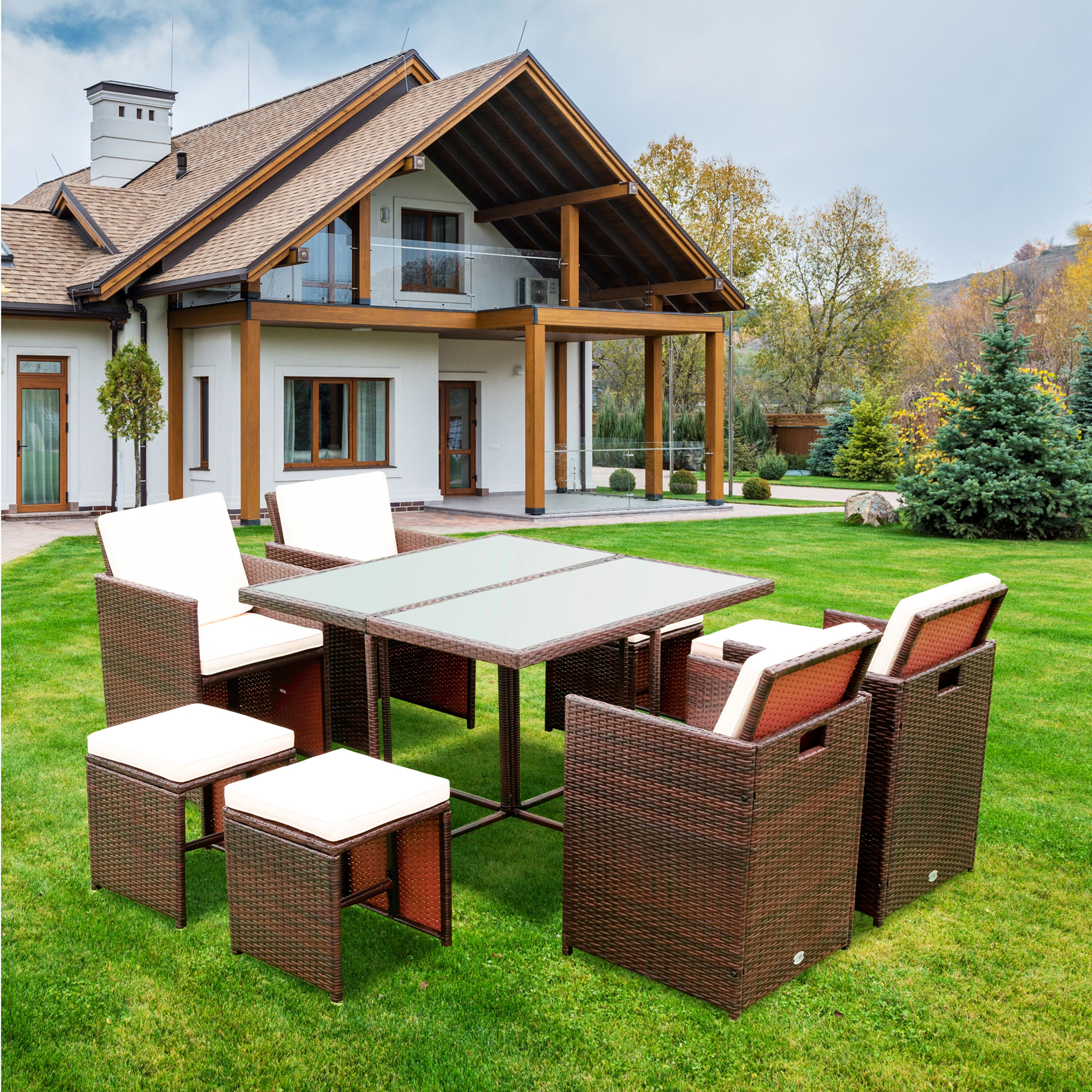 Afoxsos LSSA11OT033 Patio-Conversation-Sets - View #9