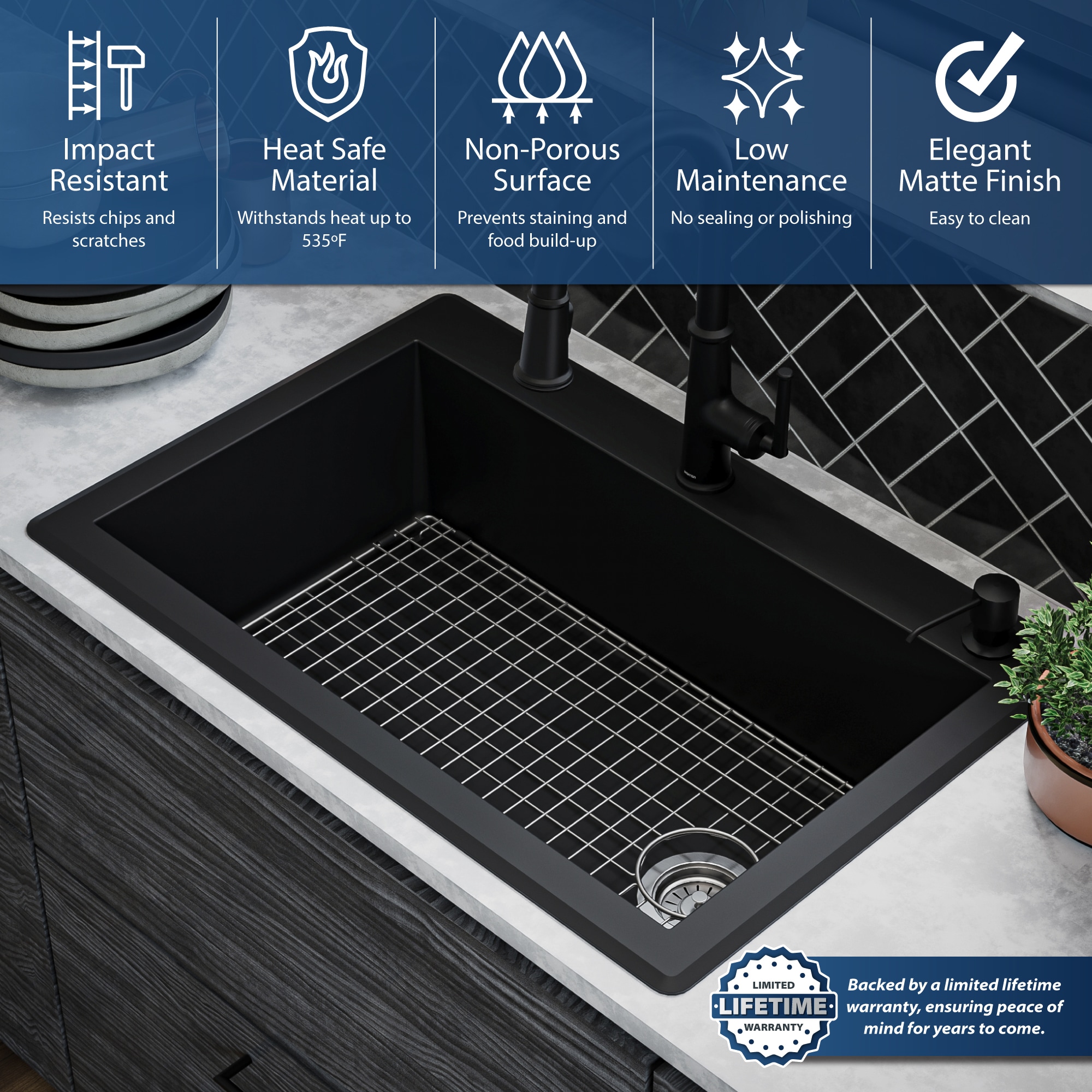 Karran QT-670-BL-PK1 Kitchen-Sinks - View #6