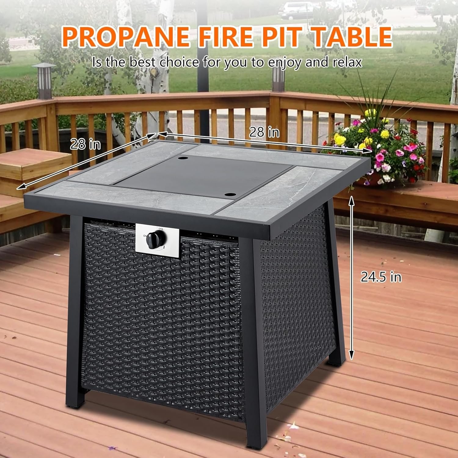 Garvee LSHQPHO-0WCUKXTC Outdoor-Gas-Firepits - View #2