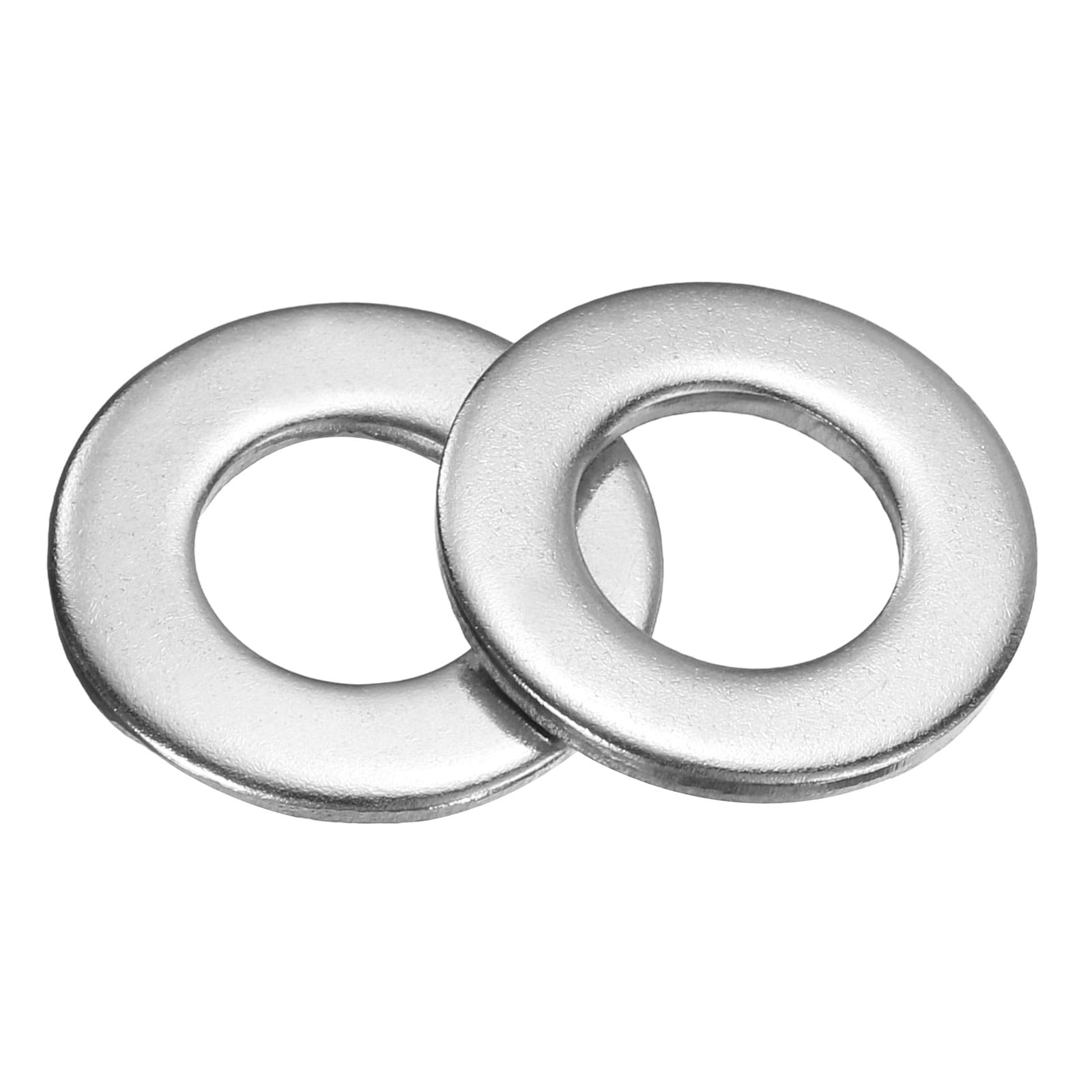 Unique Bargains 60pcs Flat Washers M8x16x1.5mm 304 Stainless Steel Washer Flat for Screws Bolts Automotive Construction Industrial Silver Tone