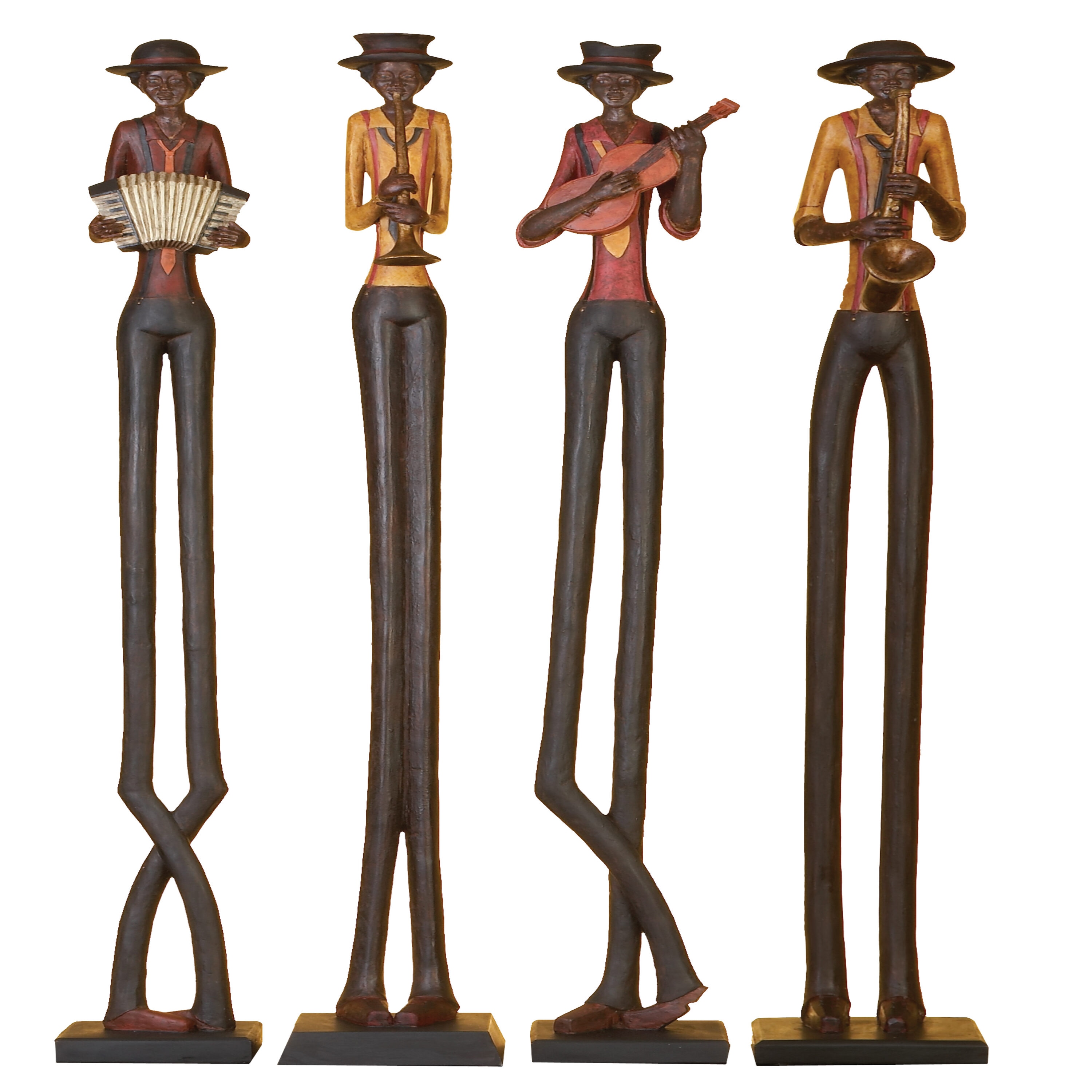 Grayson Lane 44626 4 -Pack Brown Stone Eclectic Sculpture