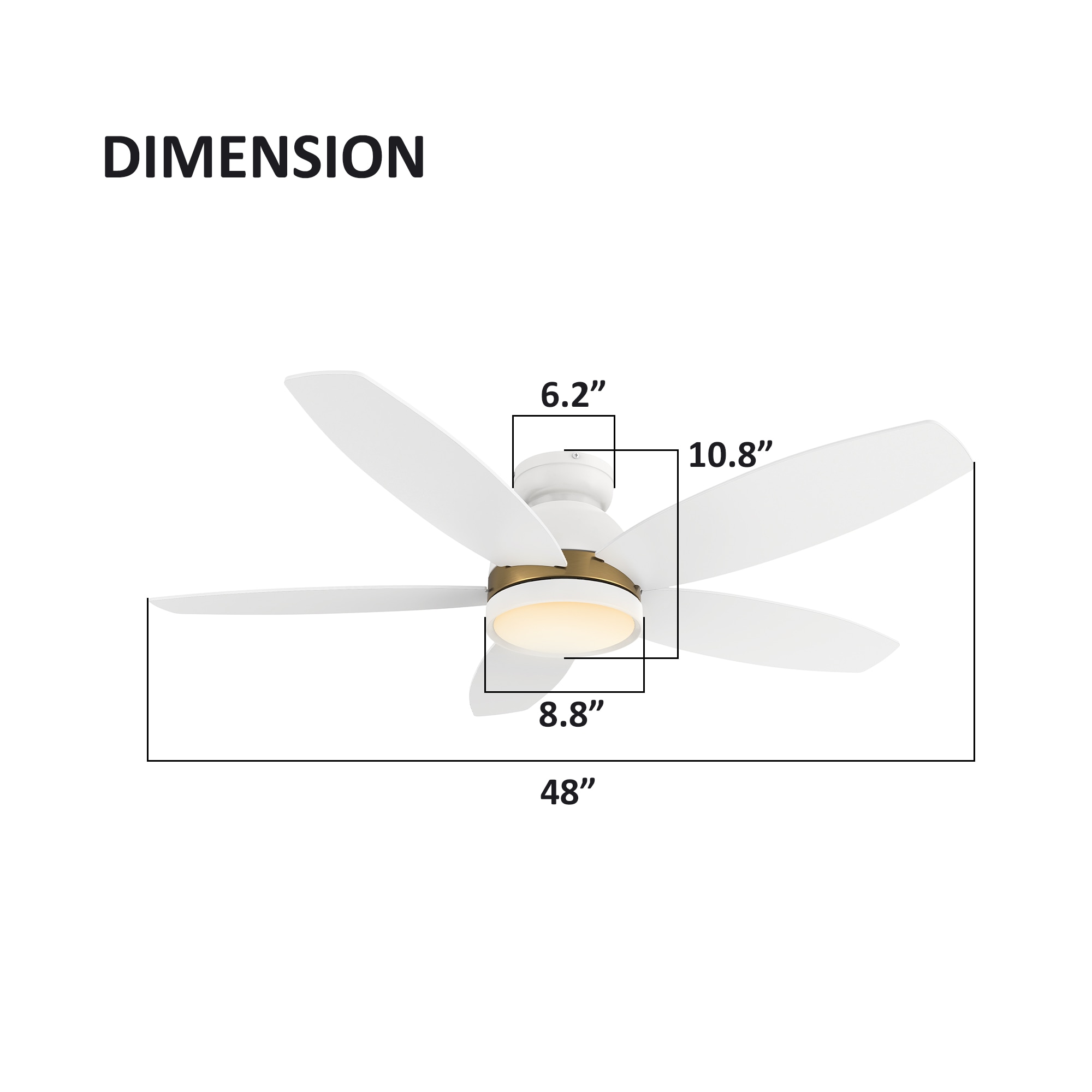 CARRO USA LS485Q5-L12-W1-1-FMA Ceiling-Fans - View #9