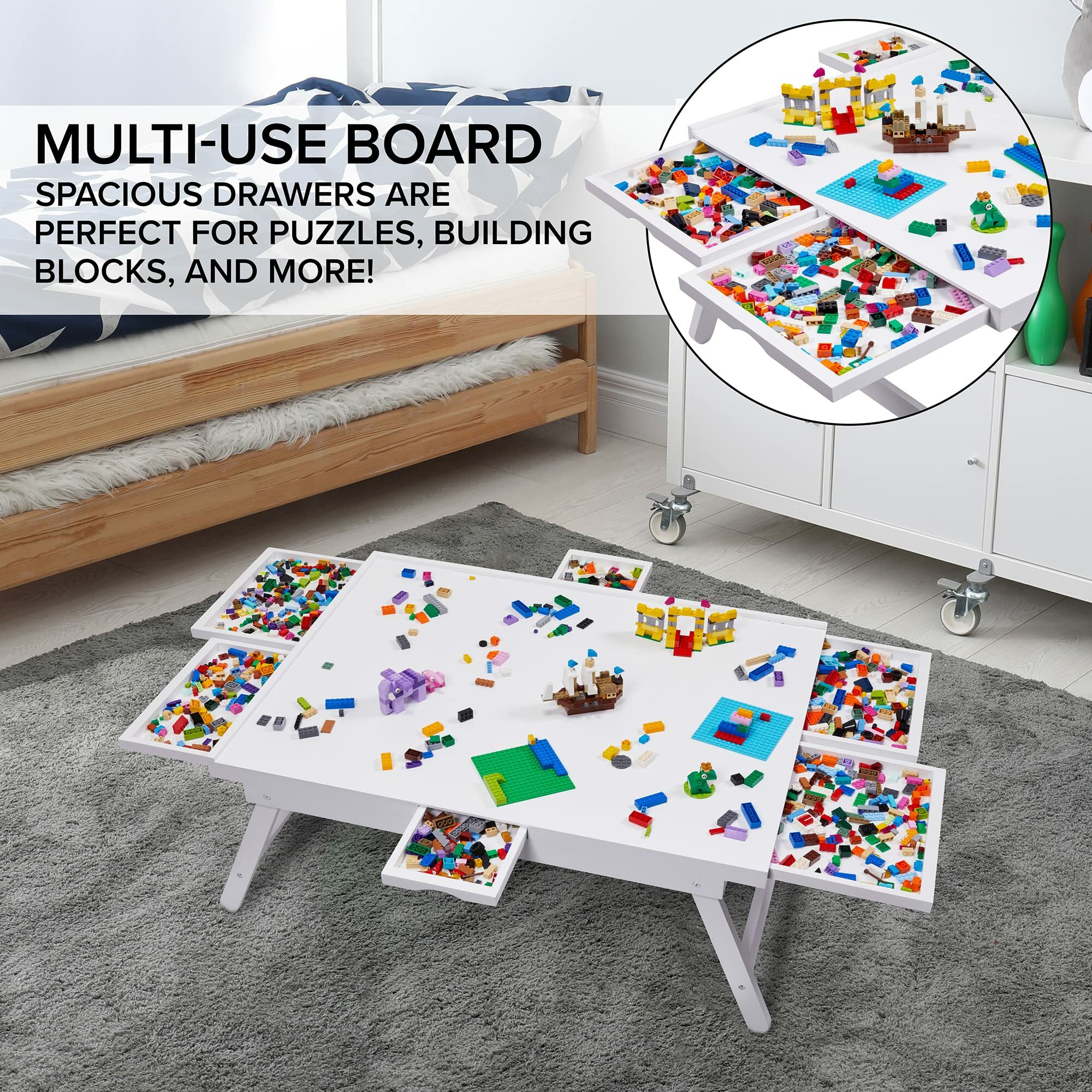 Jumbl 1500 Piece Puzzle Board, 27” x 35” Jigsaw Puzzle Table