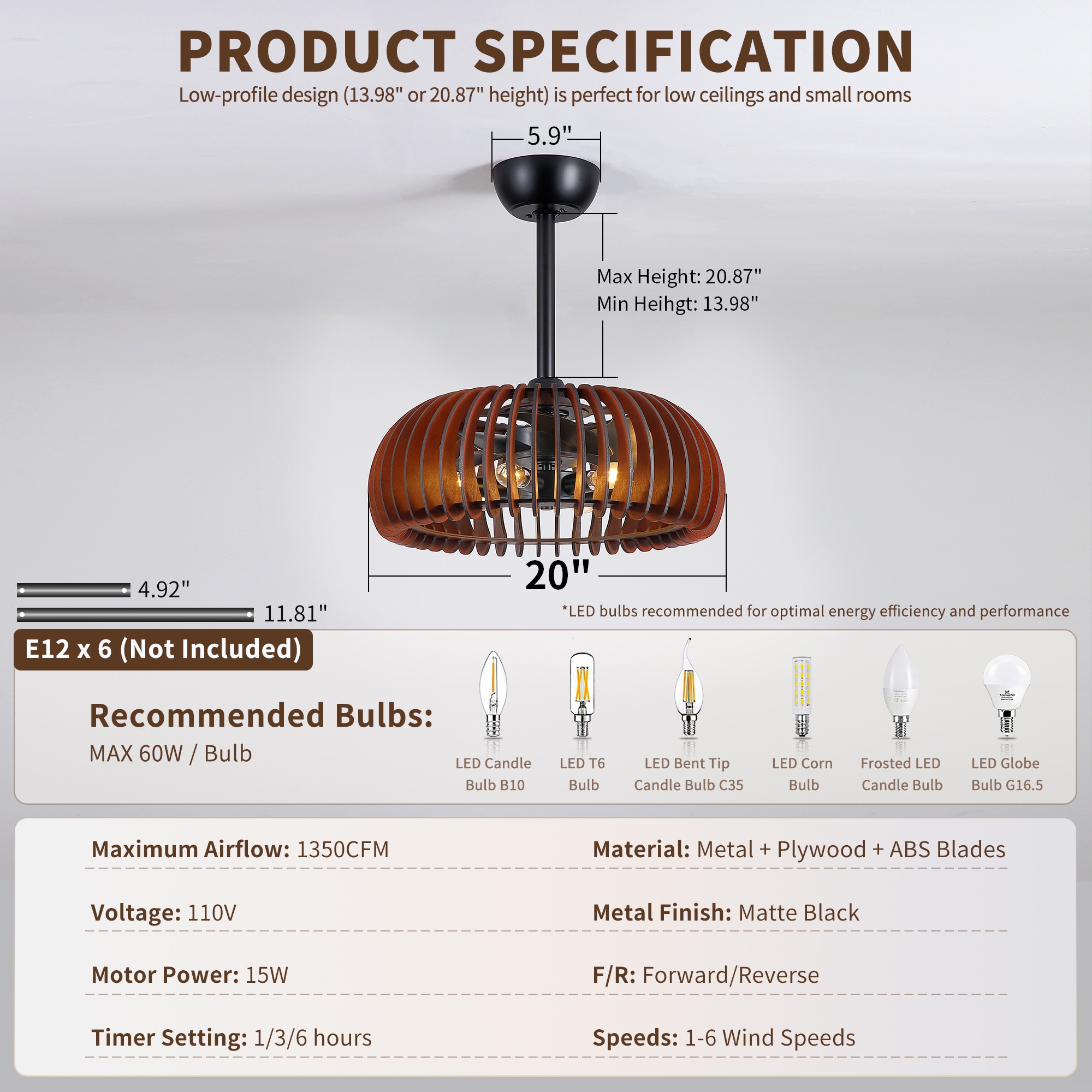 Fun Orange FUN26CF127 Ceiling-Fans - View #4