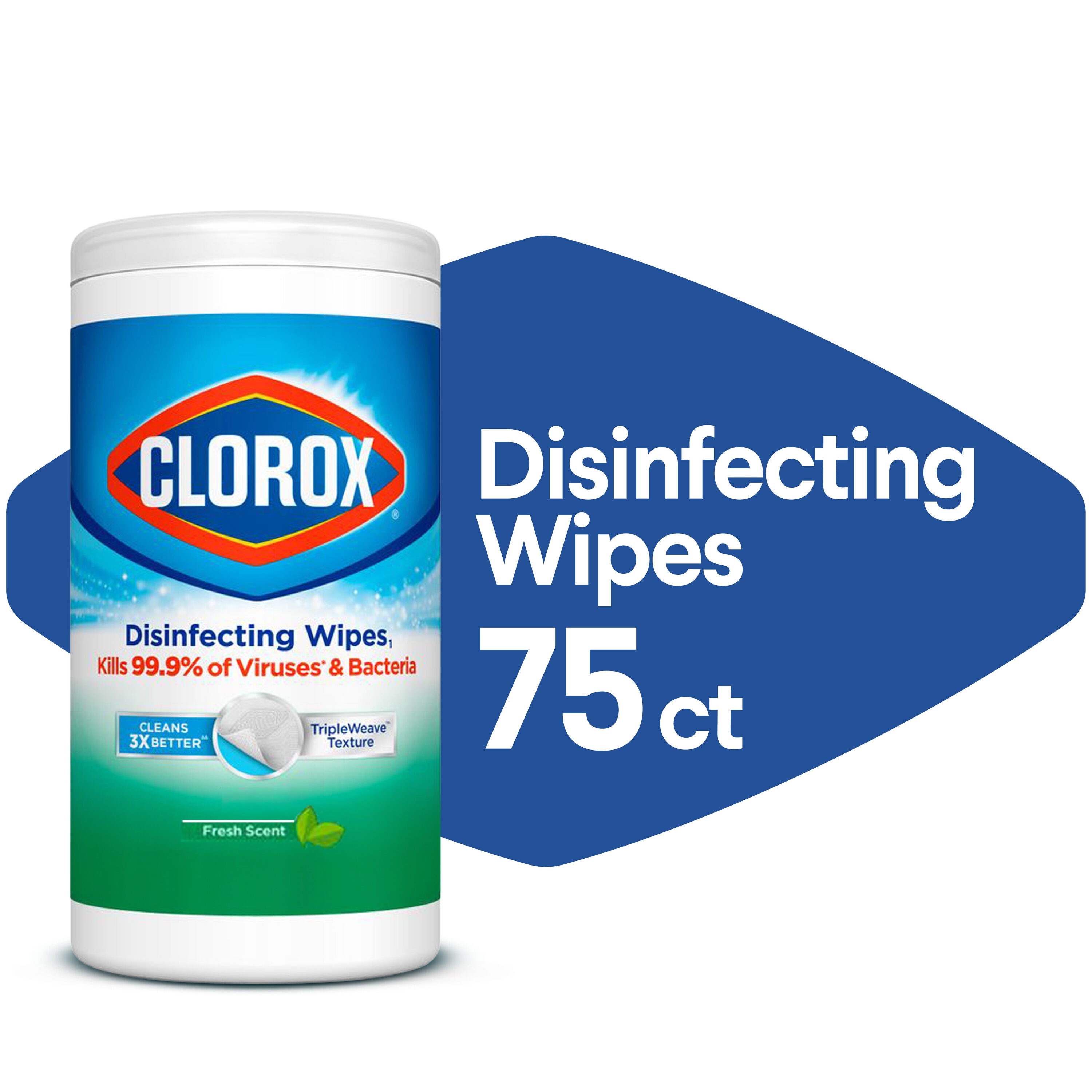 Clorox 4460001656 75 -Count Fresh Disinfectant Wipes All-Purpose Cleaner