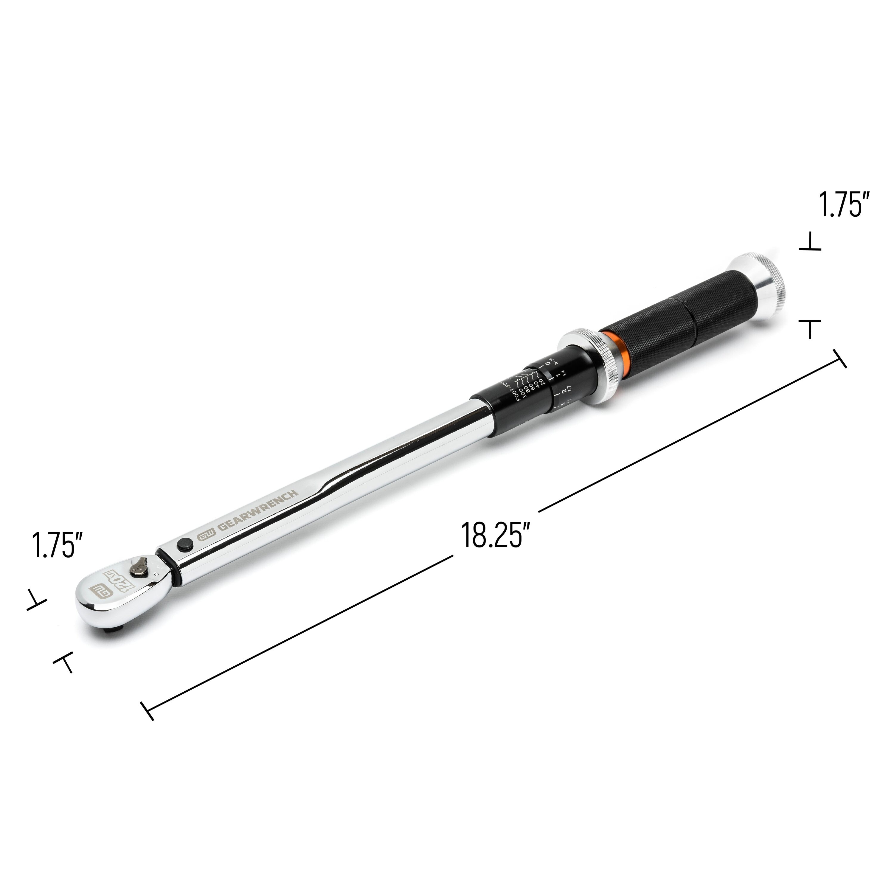 GEARWRENCH 3/8-in Drive Micrometer Torque Wrench (10-ft lb to 100