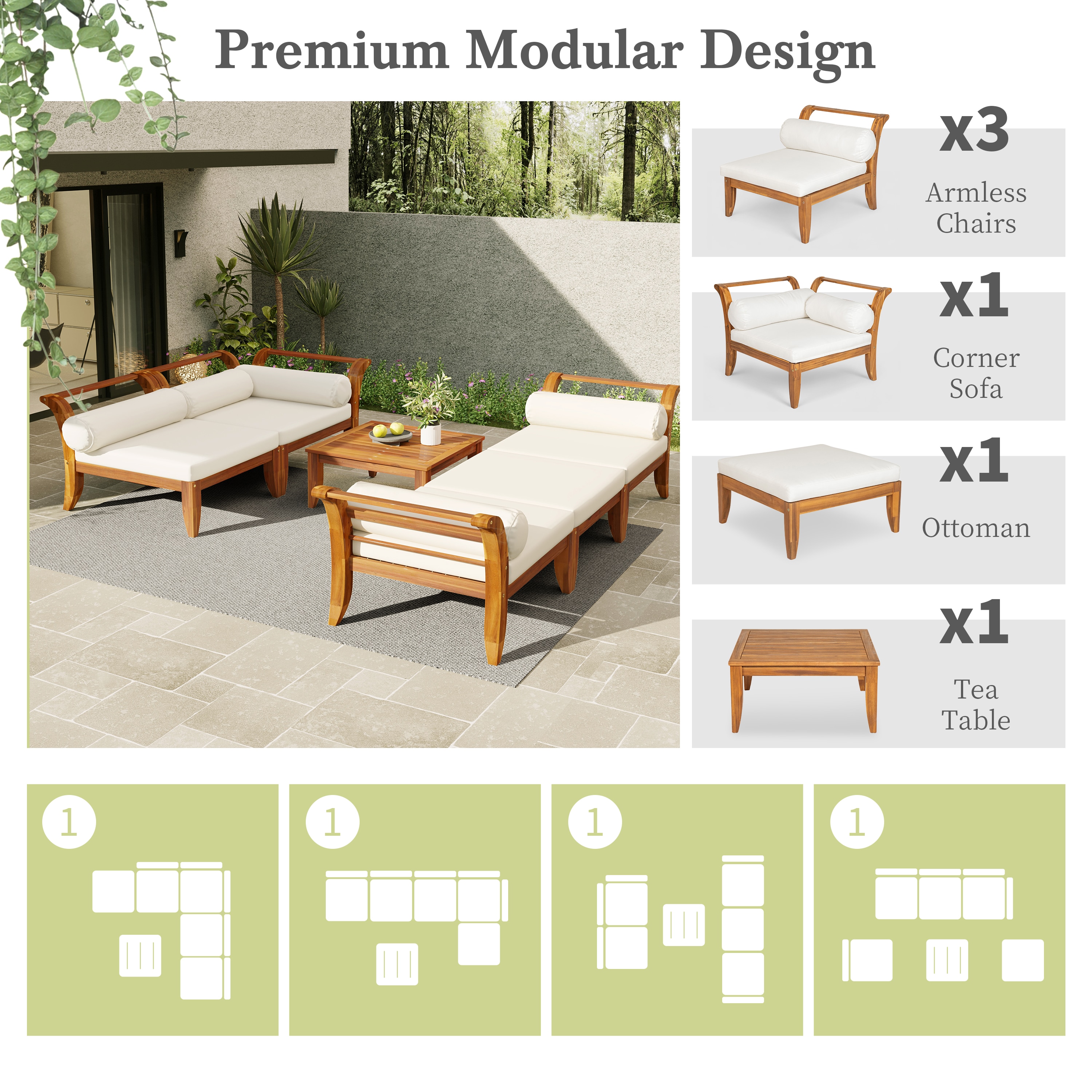 ModernLuxe L3P-SP100031AAA Sofas-Loveseats - View #3