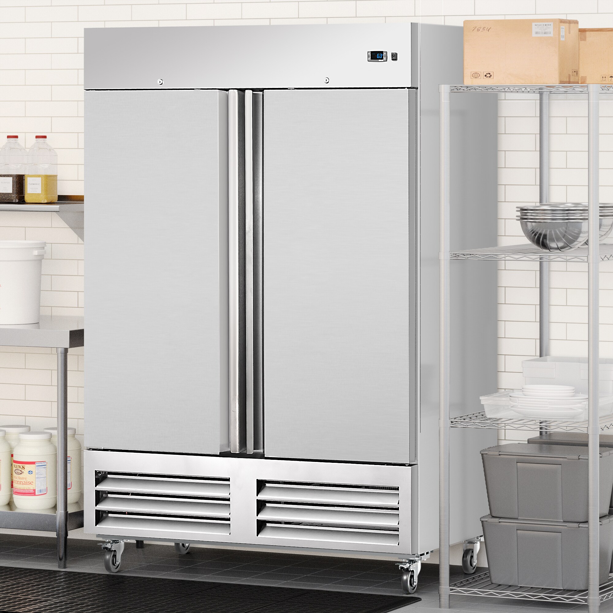 KoolMore LOW-KM-RIC-2DSS Commercial-Refrigerators - View #3