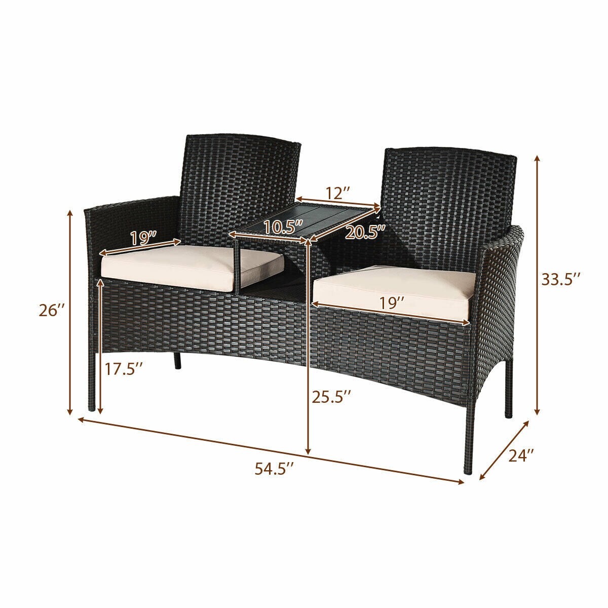 WELLFOR OUJN63233 Patio-Sofas-Daybeds - View #5