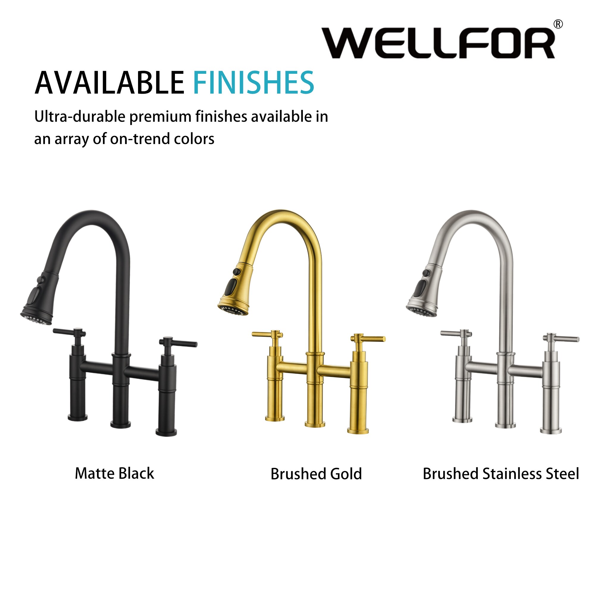 WELLFOR WASP002BG Kitchen-Faucets - View #4