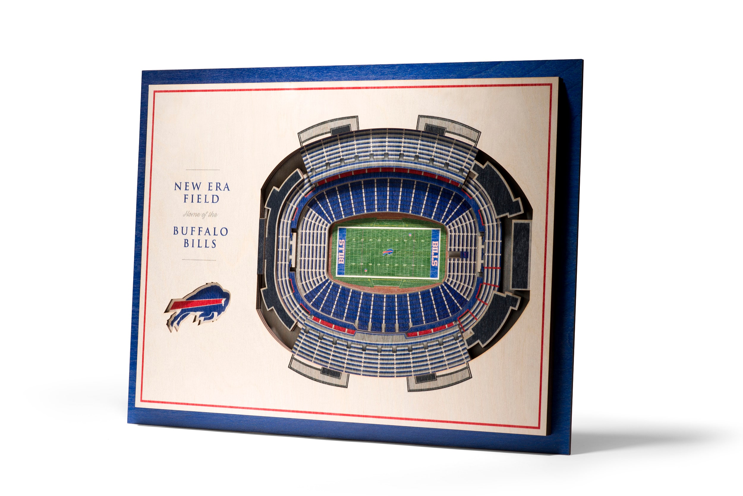 Buffalo Bills Stadium View 3D Wooden Picture Frame