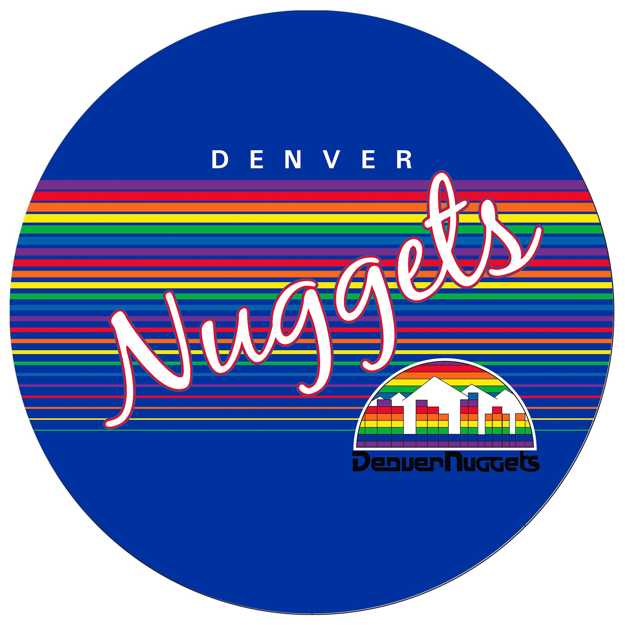 Trademark Gameroom Denver Nuggets Clocks Analog Round Wall in the ...