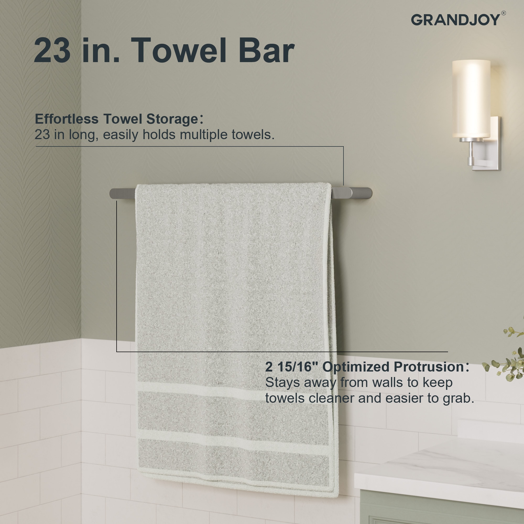 GRANDJOY SGF20GJ-02-BN Decorative-Bath-Hardware-Kits - View #5