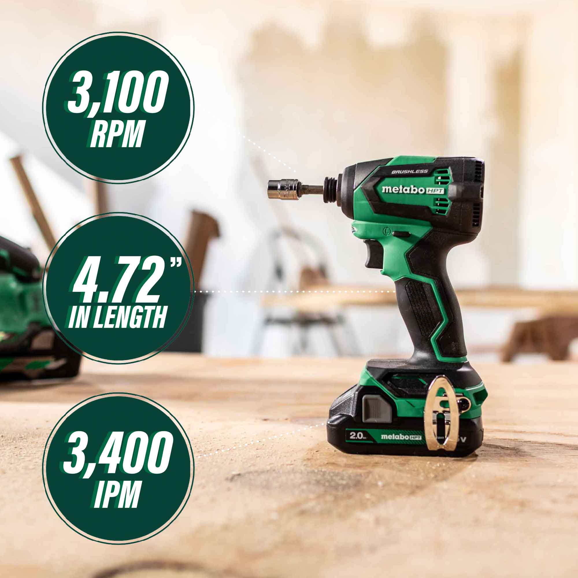 Metabo HPT WH18DEXM Cordless-Impact-Drivers - View #2