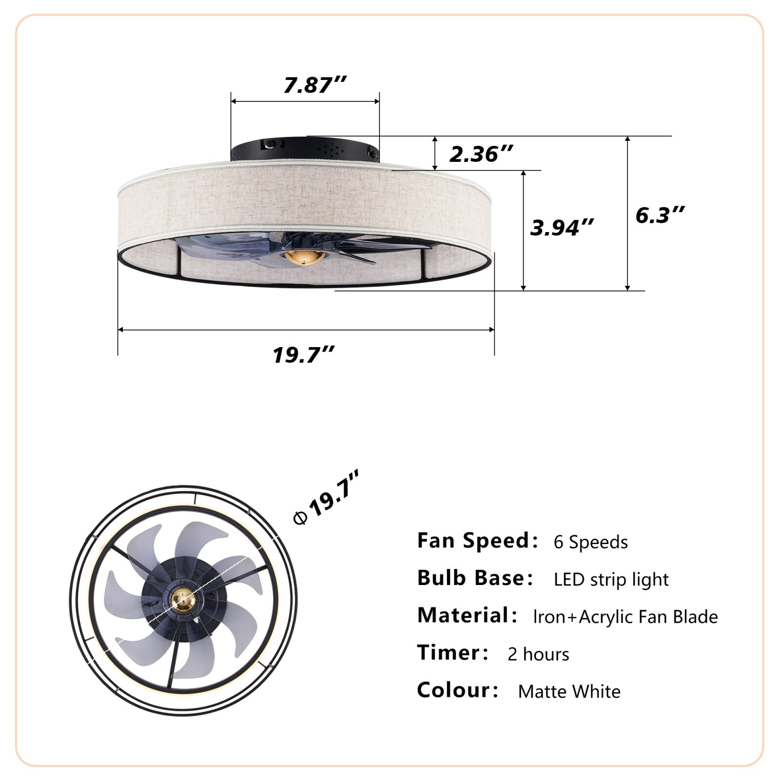GlasFlength LW-CF-043 Ceiling-Fans - View #3