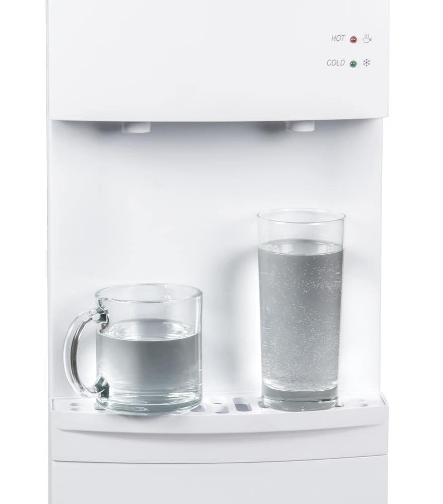 Igloo Countertop Room Temperature-Cold and Hot Top Loading Water Dispenser, White