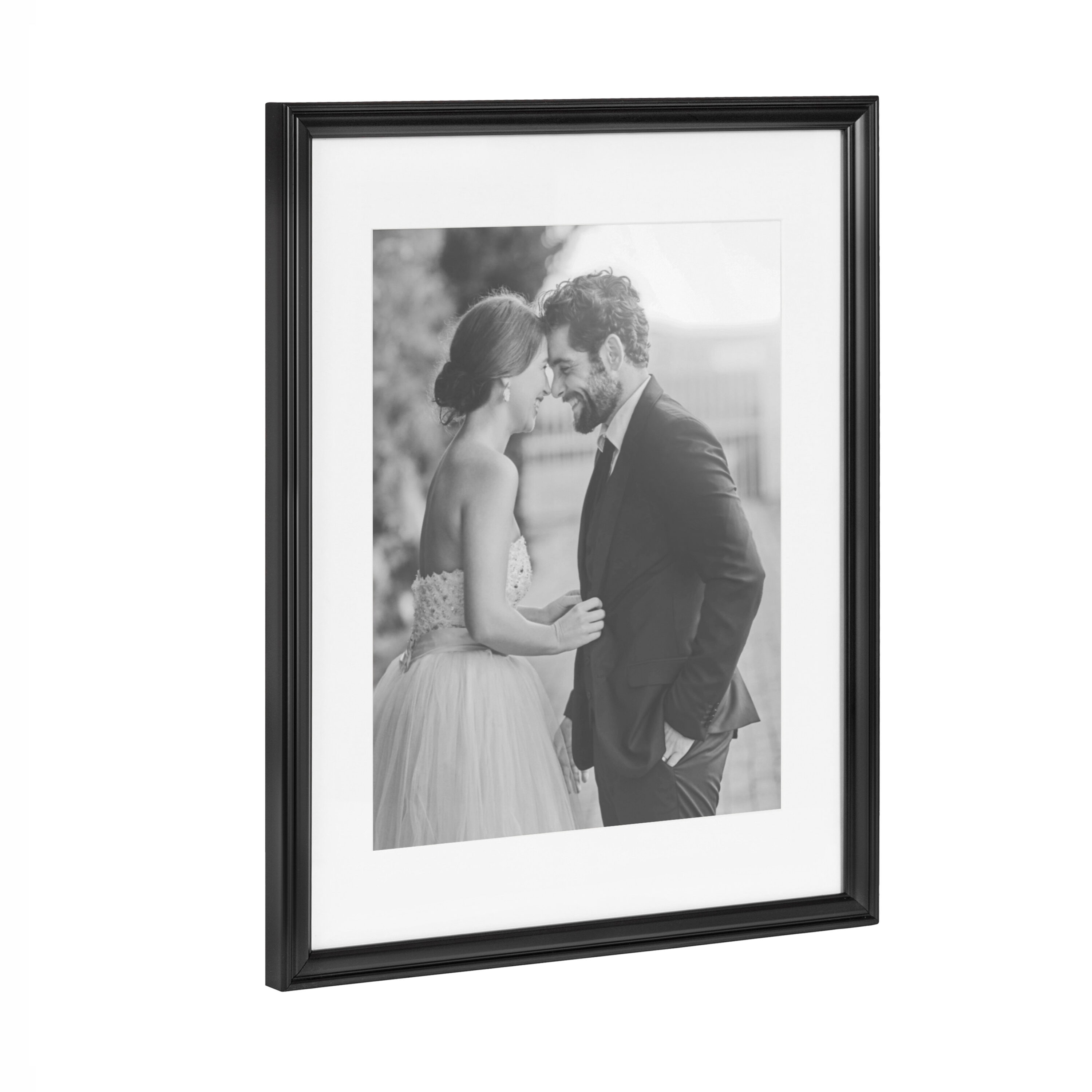 Black Polystyrene 11x14 Wall Photo Frame Set