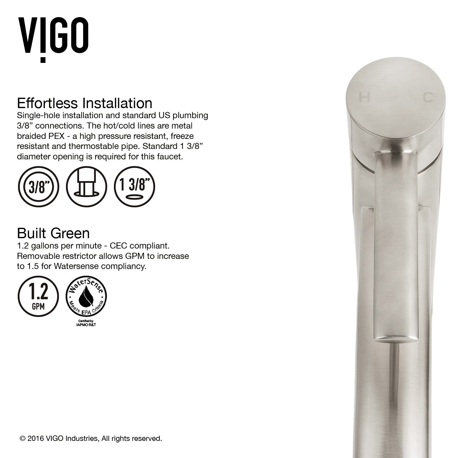 VIGO VGT1087MW Bath-Sink - View #11