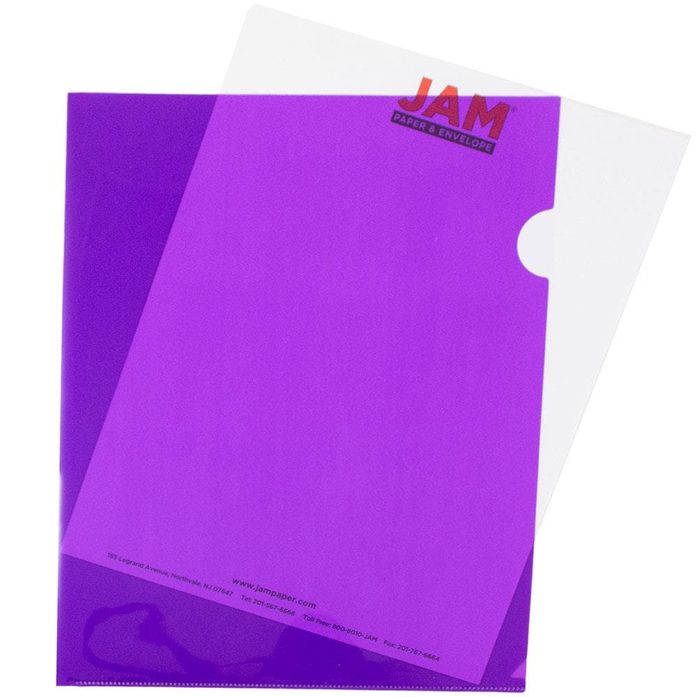 Red 12/pack 9 x 11 1/2 JAM Paper Plastic Sleeves 