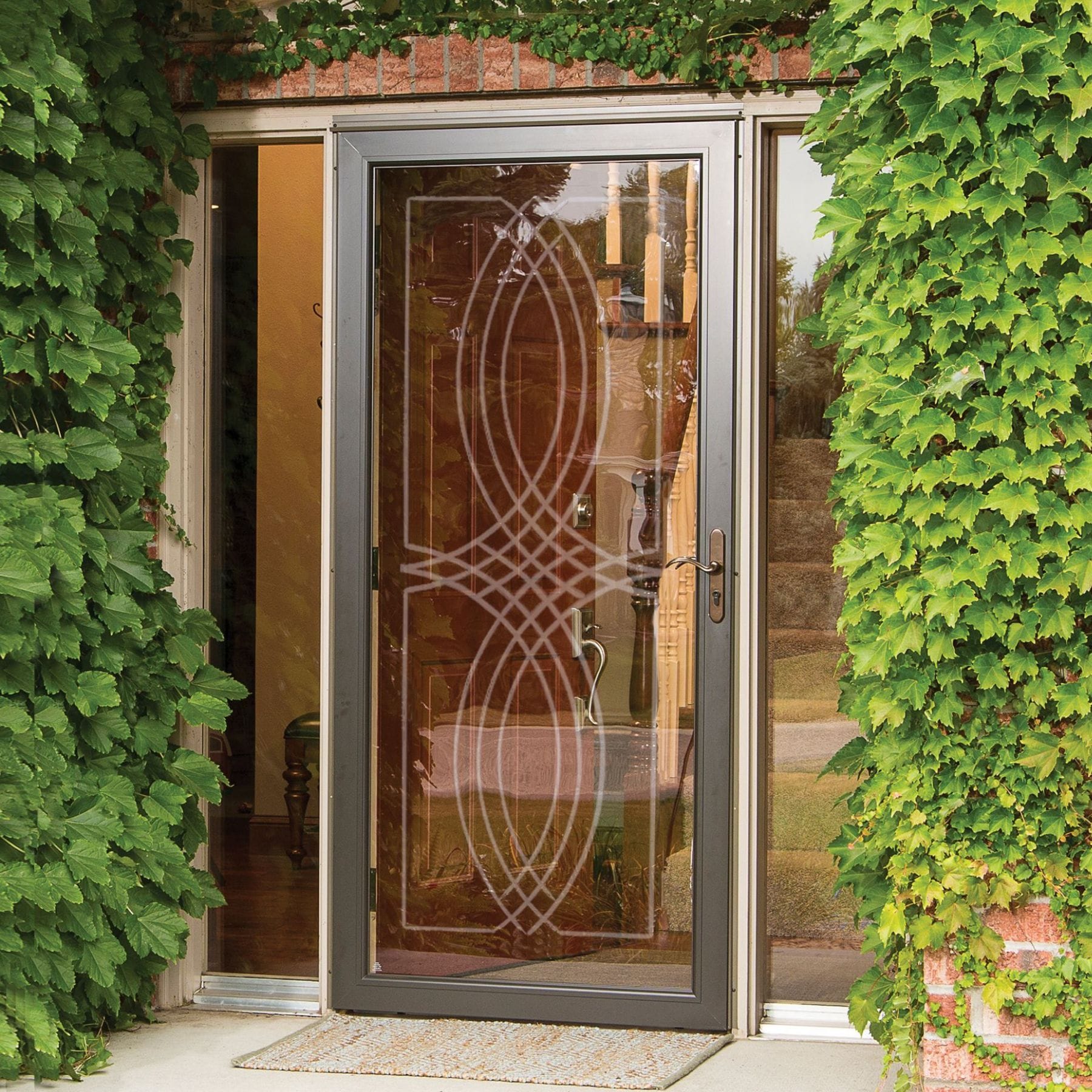 Pella Select Oil Rubbed Bronze Storm Door Matching Handleset At