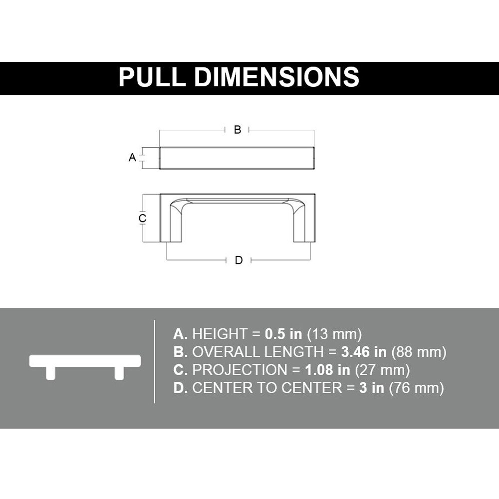 Origin 21 CAB-076-327-MB Cabinet-Pulls - View #8