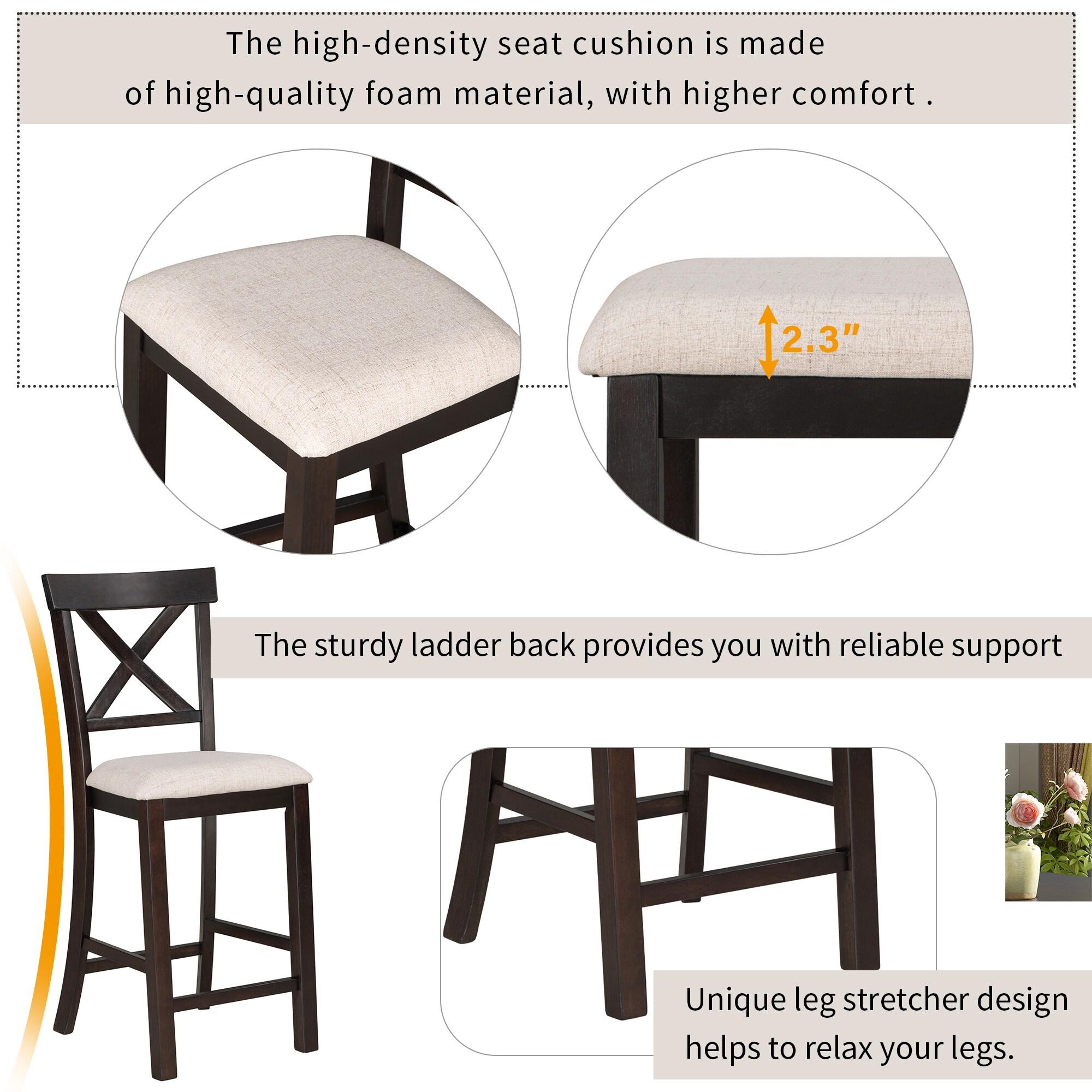 SINOFURN SYA330025BK Dining-Sets - View #7