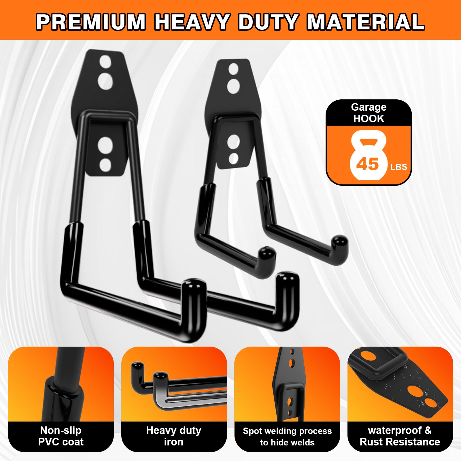 Etokfoks EFT1003C072 Garage-Storage-Hooks - View #3