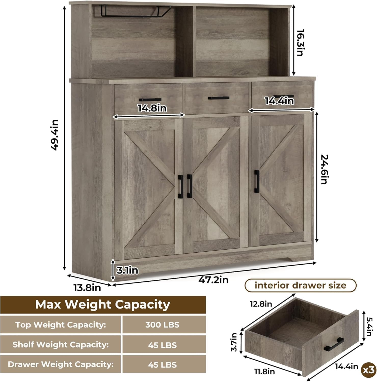 Qeetex DHZ-PHO-33D74DJA Cabinets-Kitchen - View #2