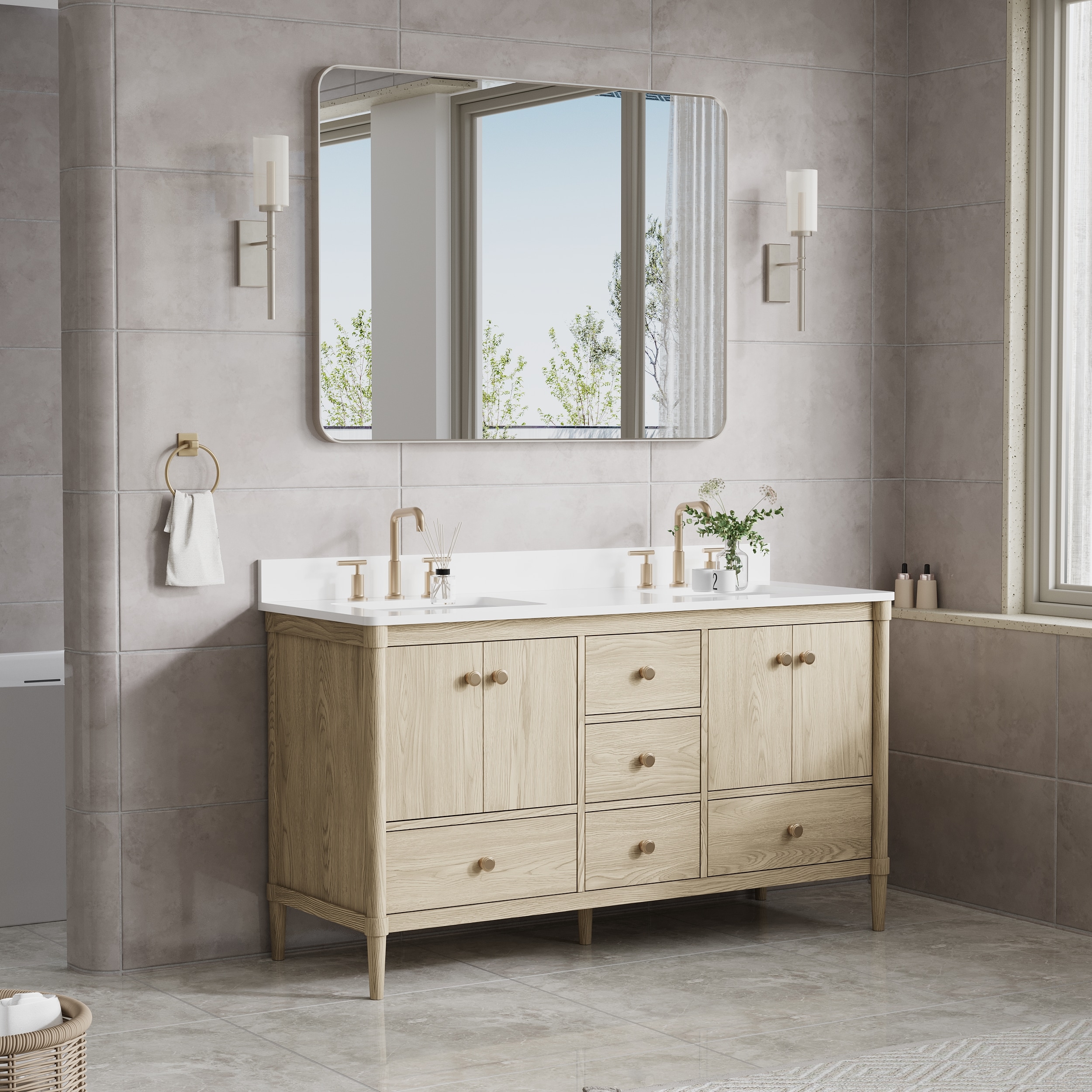 WELLFOR EX-2MC1526LBK Framed-Bath-Mirrors - View #11