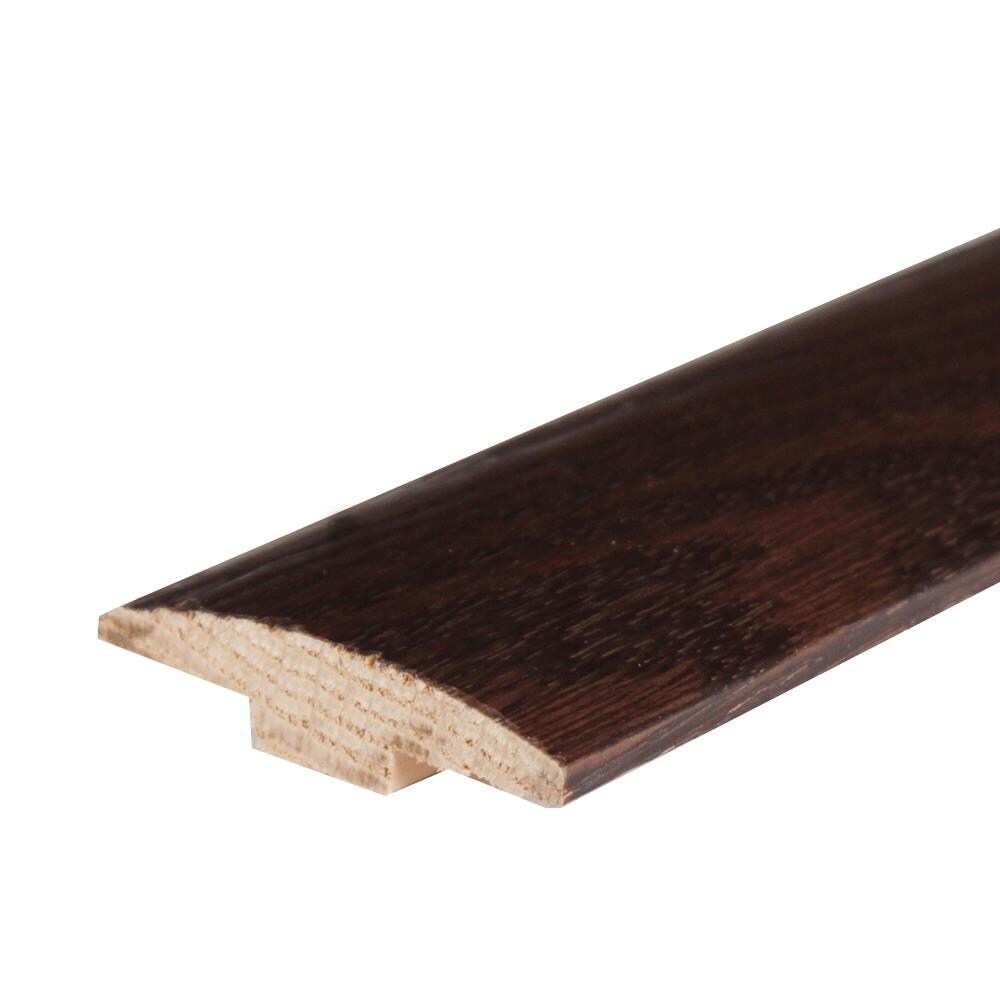 Flexco Coffee 0.46-in T x 2-in W x 78-in L Solid Wood T-moulding