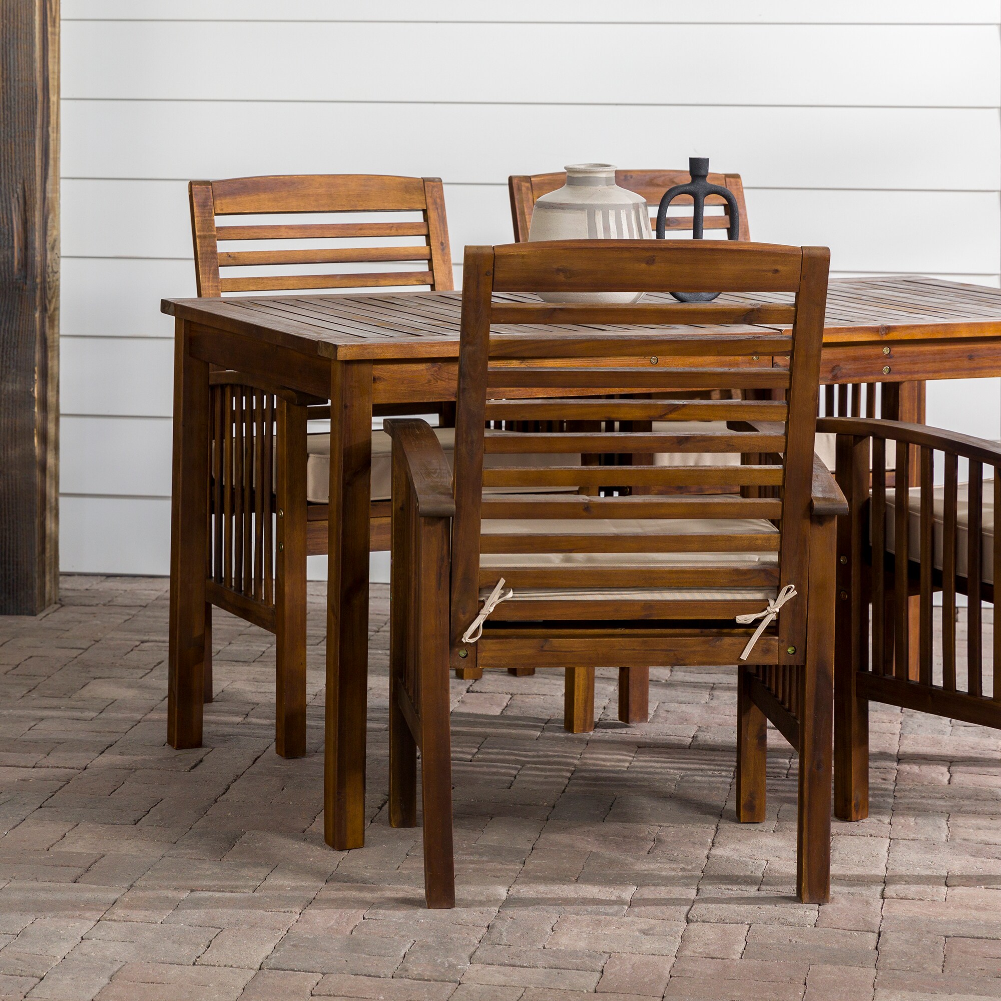 Walker Edison LWW5SDTDB Patio-Dining-Sets - View #6