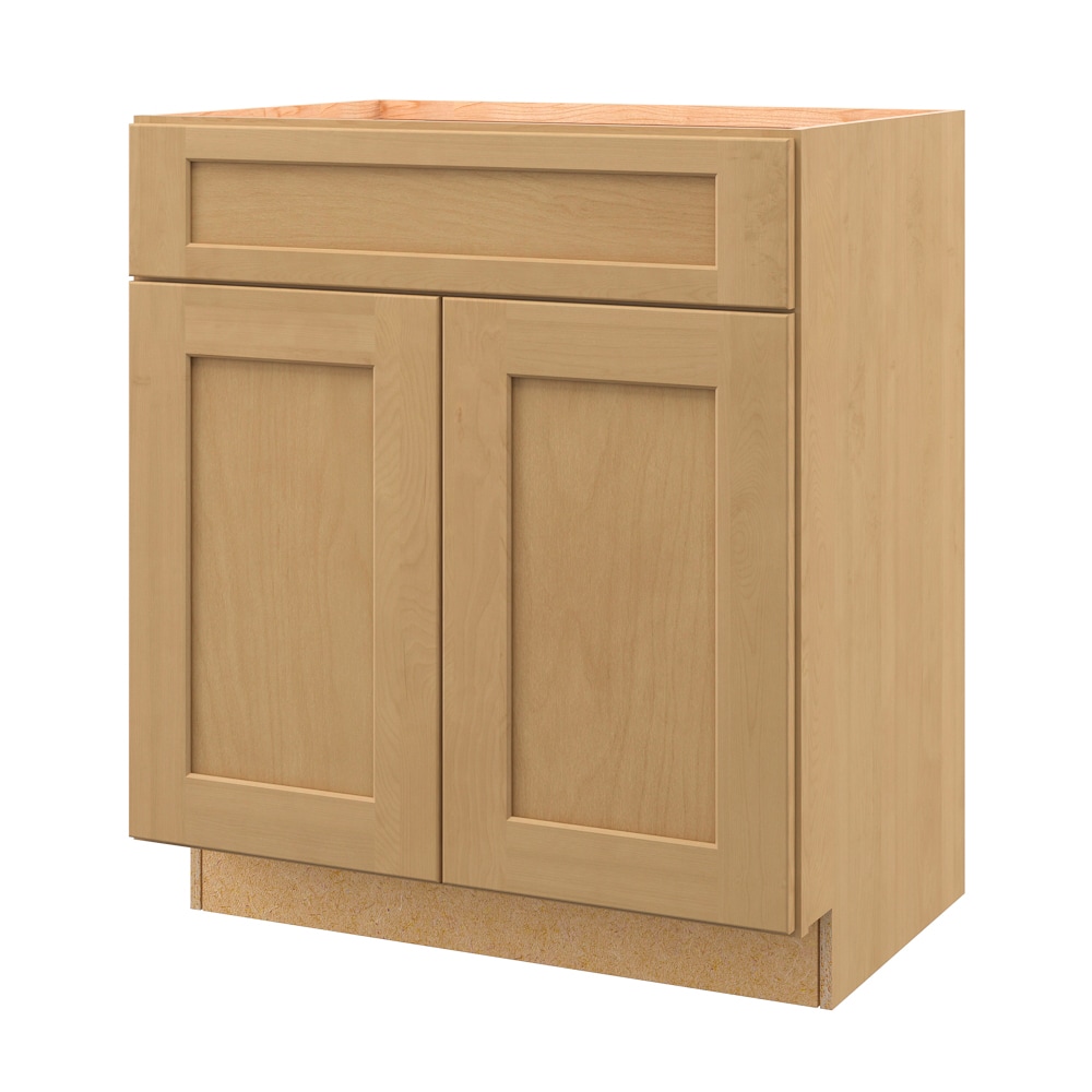 allen + roth Innsbrook 30-in Rye Bathroom Vanity Base Cabinet without ...