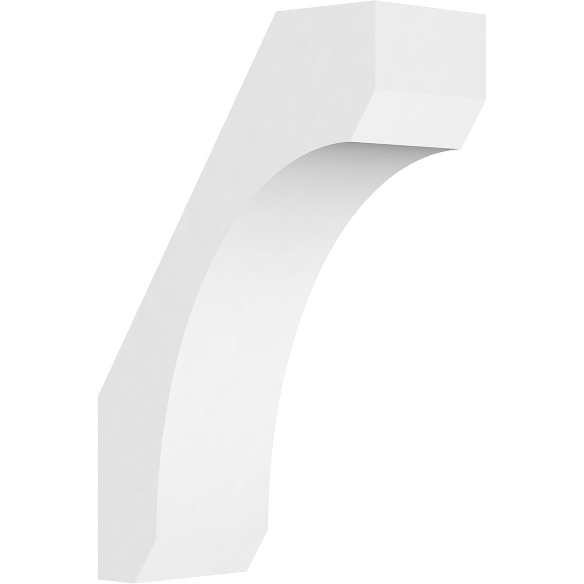 Ekena Millwork BRCP03X08X12LGY 3-in x 8-in x 12-in Unfinished PVC Standard Legacy Knee Brace