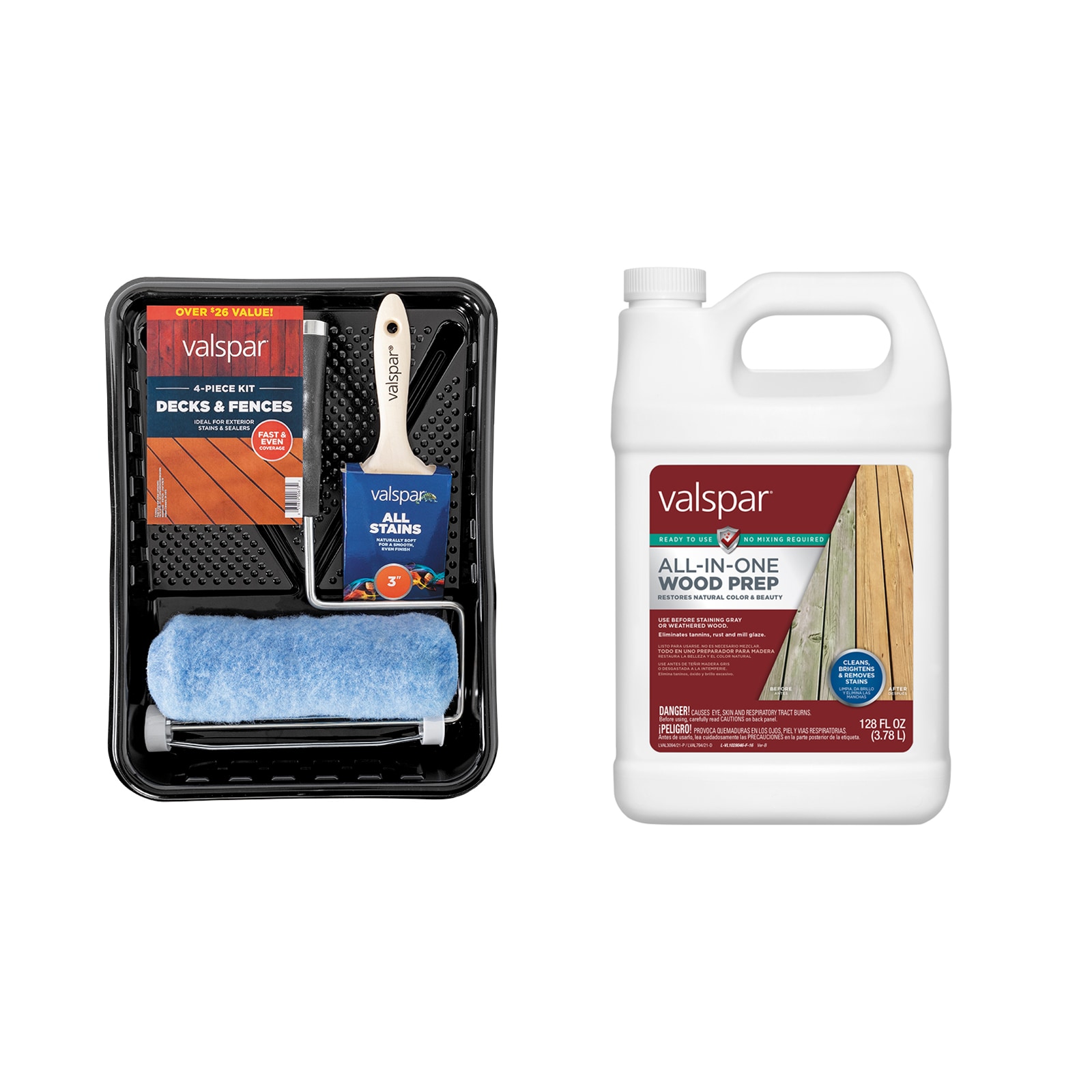 Valspar Transparent Cedar Naturaltone Exterior Stain Project Kit