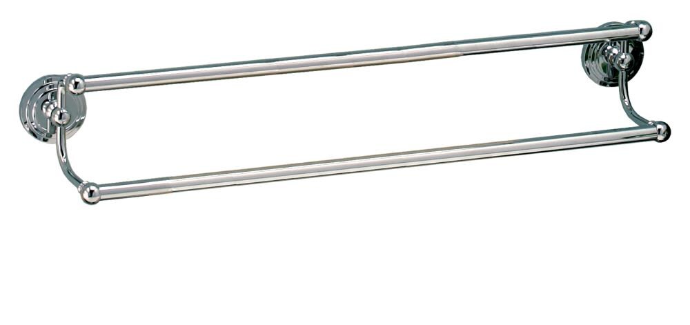 Gatco Marina 24-in Chrome Wall Mount Double Towel Bar At Lowes.com