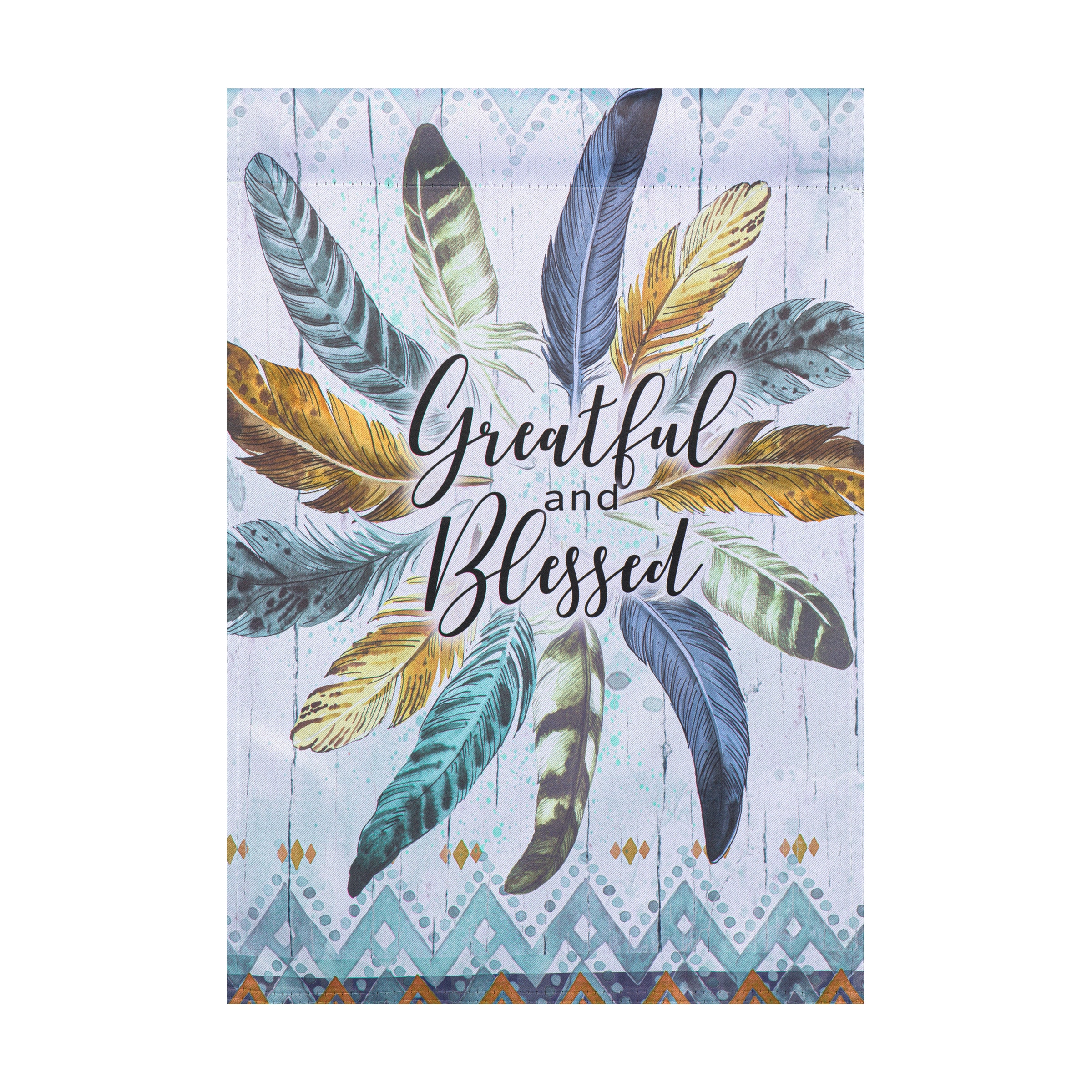 Style Selections ZLW14S11687 1.25-ft W x 3.33-ft H Fall Embroidered Garden flag