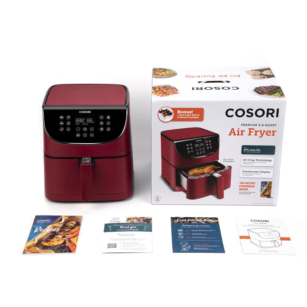 Cosori 5.8-Quart Red Air Fryer at