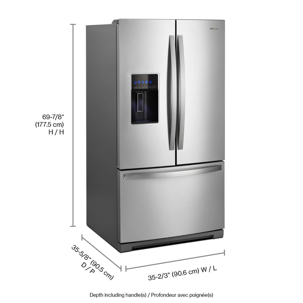 Whirlpool WRF767SDHZ French-Door-Refrigerators - View #3