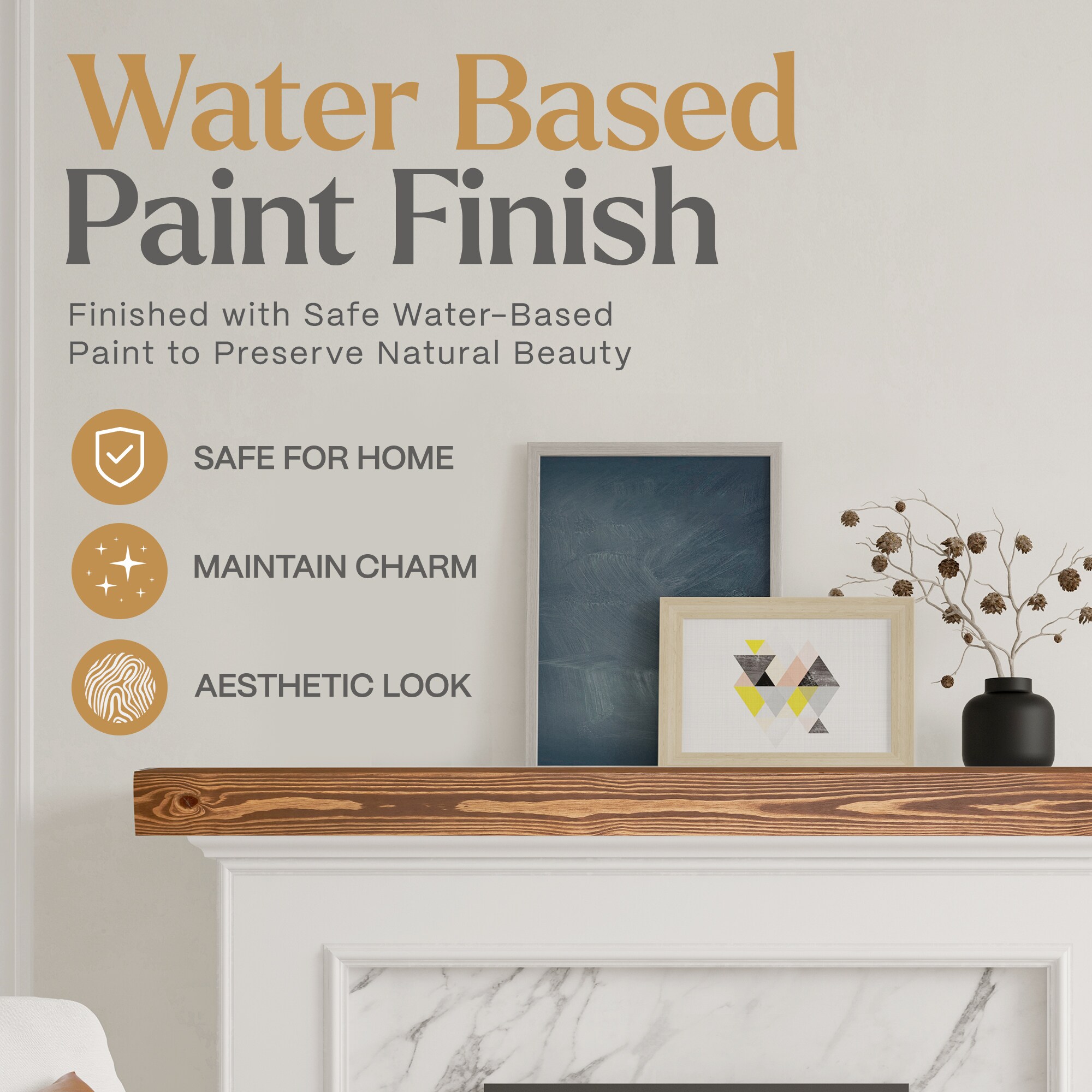 Luxe Surface Group 60 OAK AGED Mantel-Shelves - View #6
