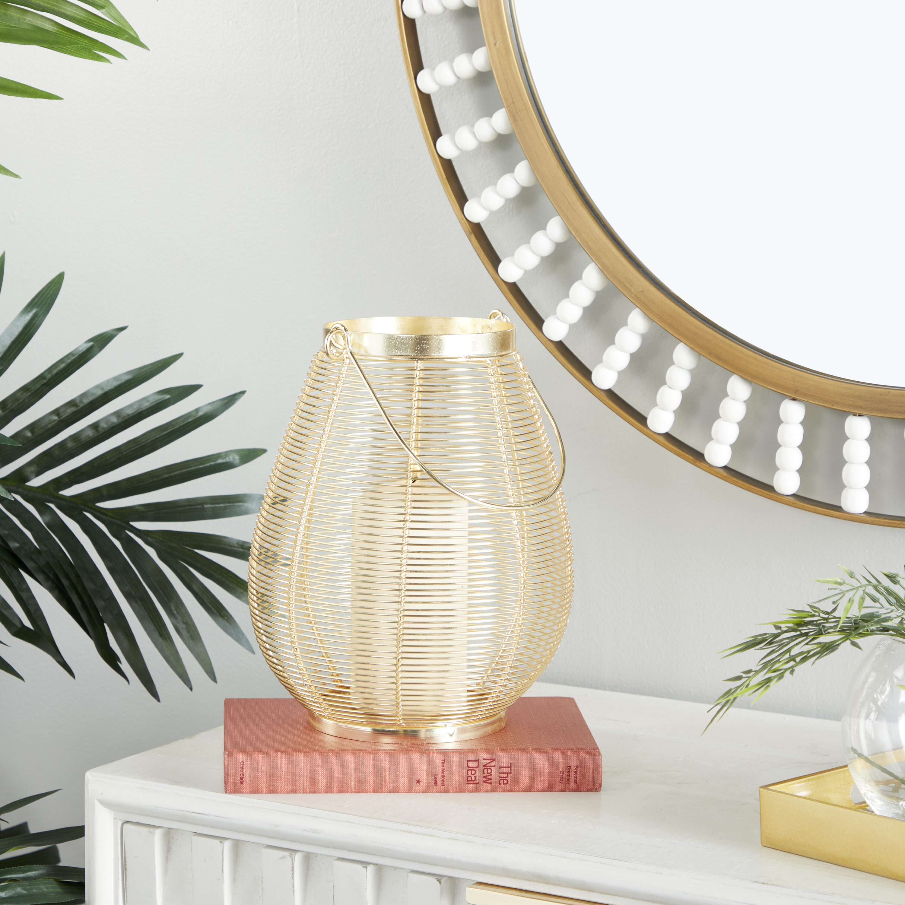 Grayson Lane 23528 1 Candle Metal Lantern Candle Holder