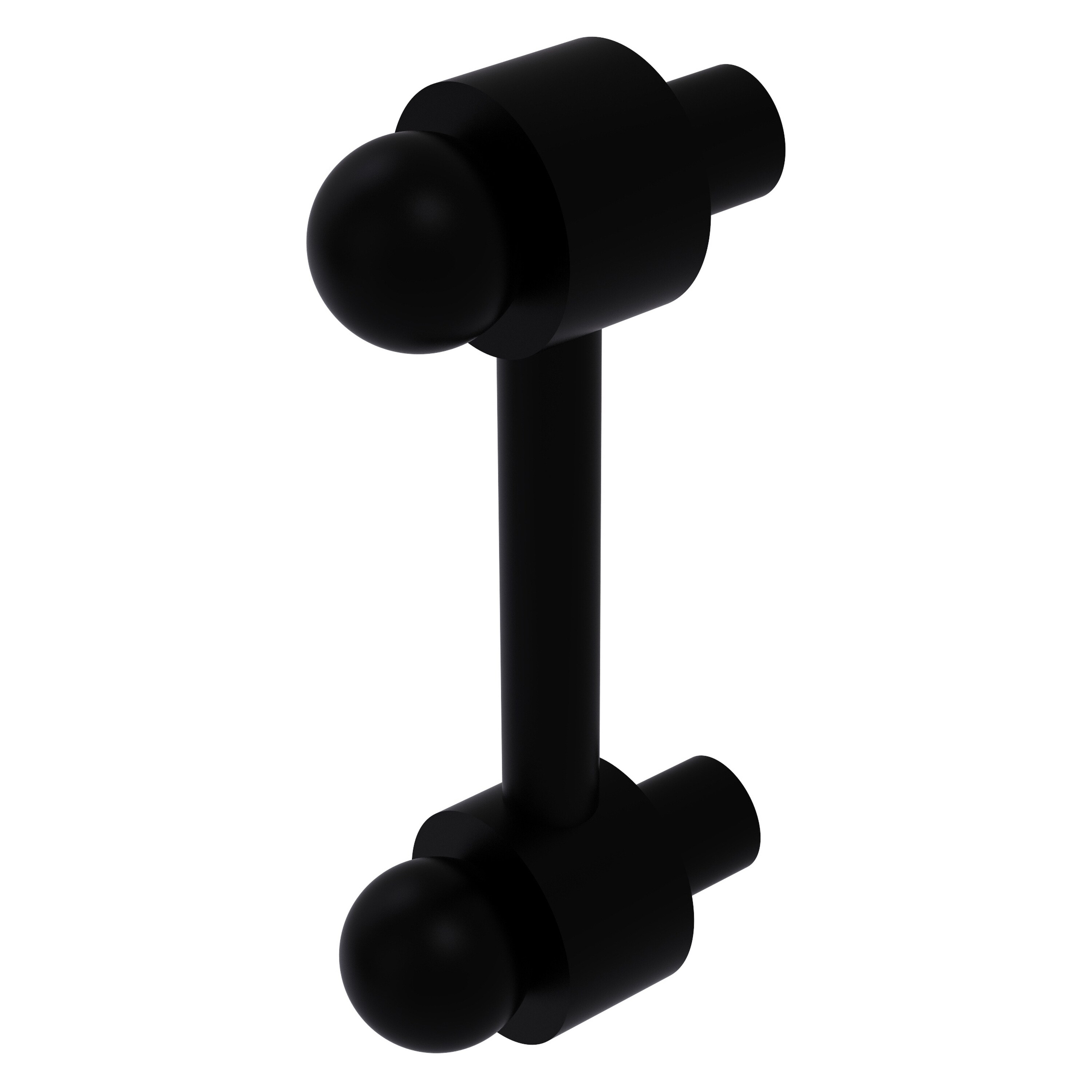 Allied Brass P-20-BKM Cabinet Hardware 3-in , 76mm Center to Center Matte Black Dual Mount Cylindrical Bar