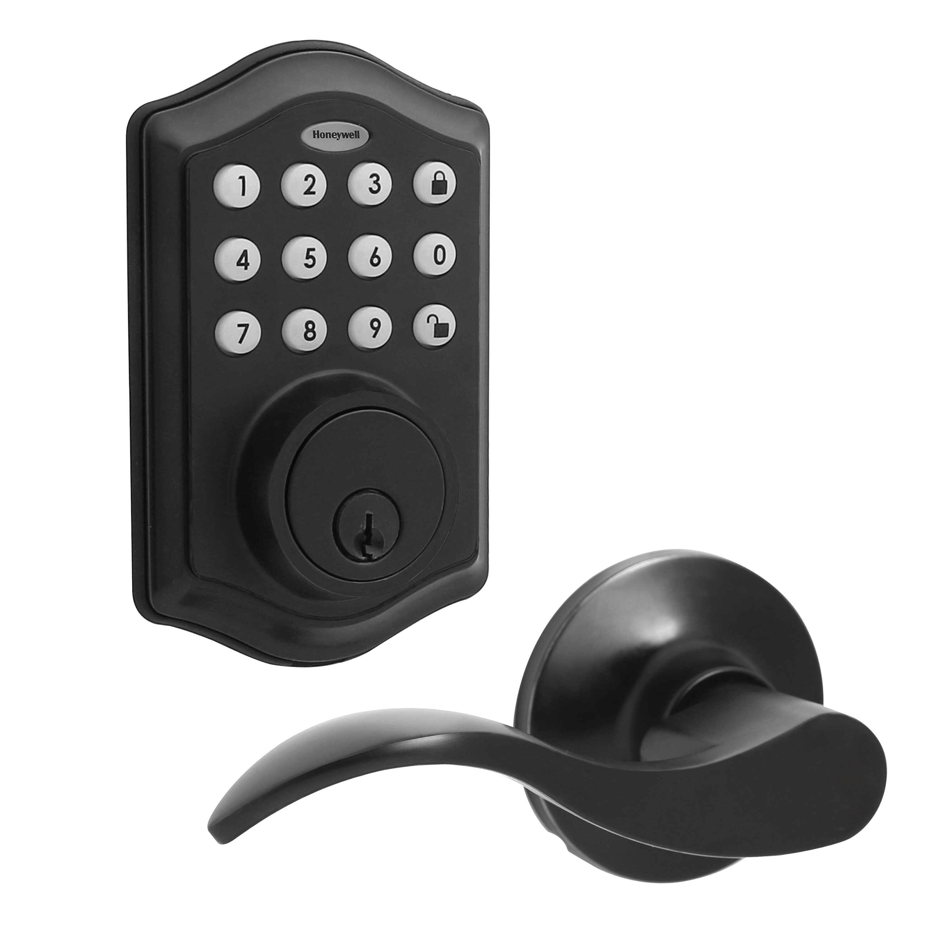 Honeywell Digital Deadbolt Door Lock With Electronic Keypad - Matte Silver  : Target