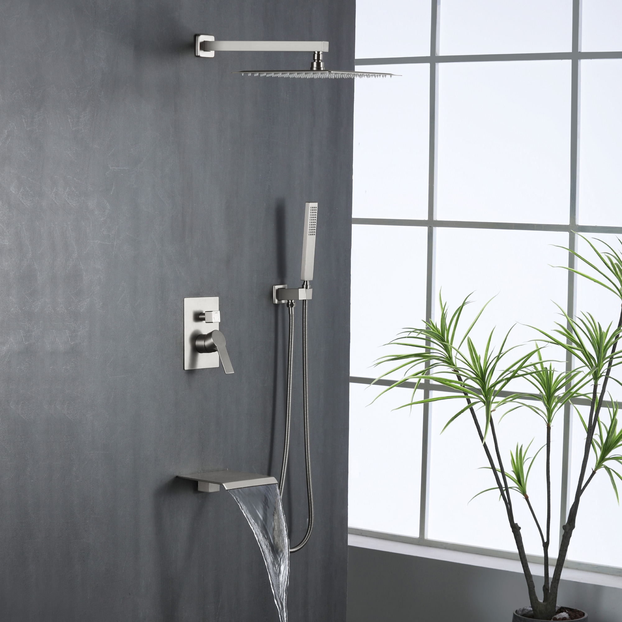 WELLFOR WA9009CH Showerhead-Bar-Panels - View #5