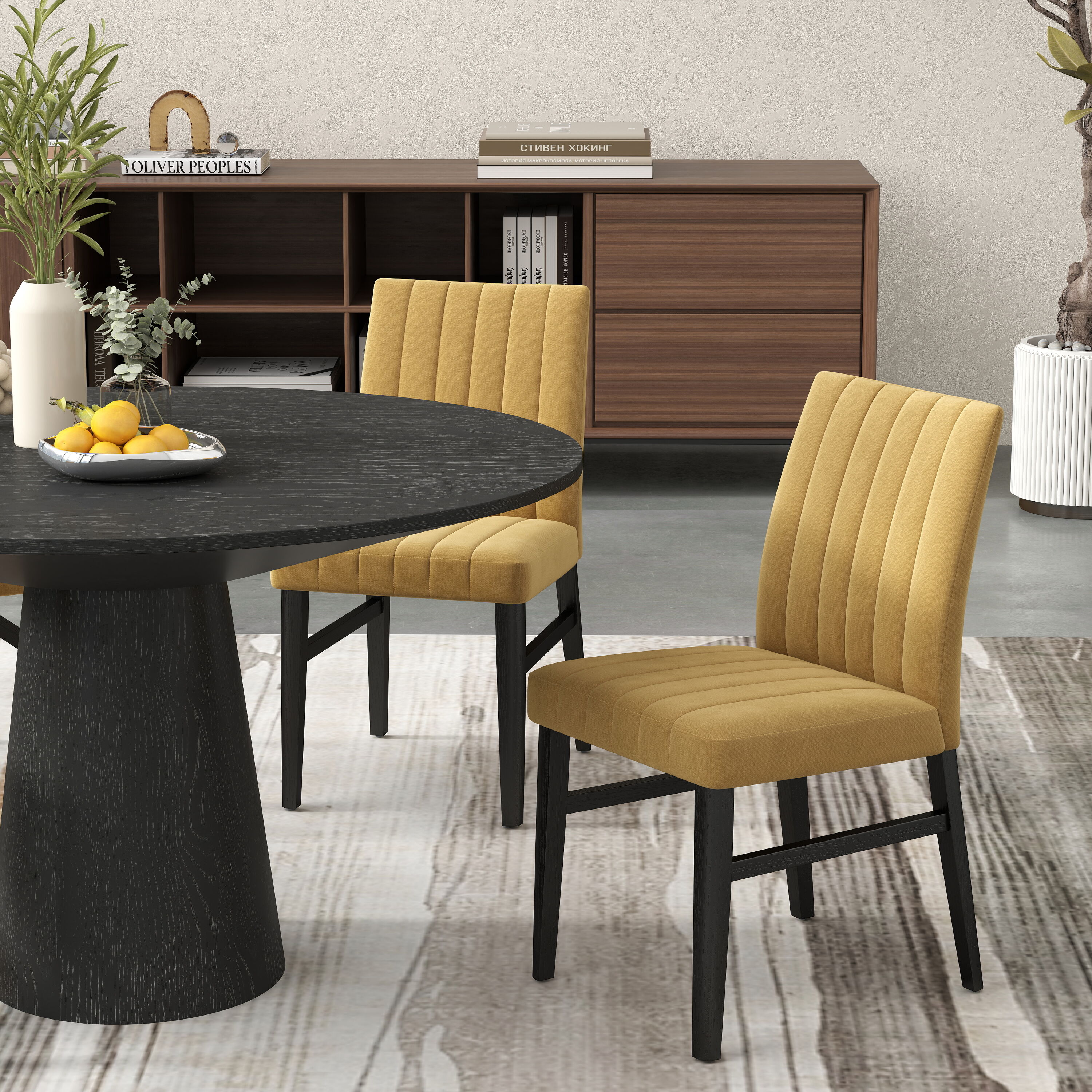 Roundhill Furniture C056YL Dining-Chairs - View #5