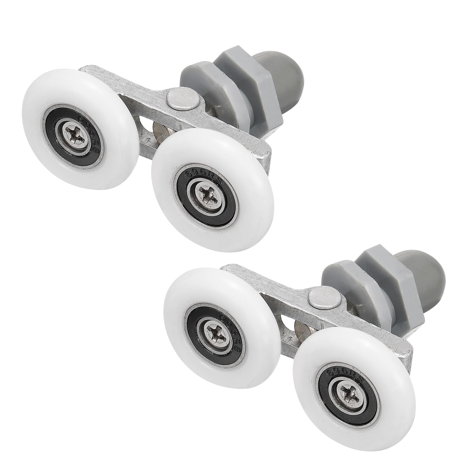 Unique Bargains - Shower Door Rollers Shower Twin Roller with 27mm Diameter Glass Door Roller Rep...
