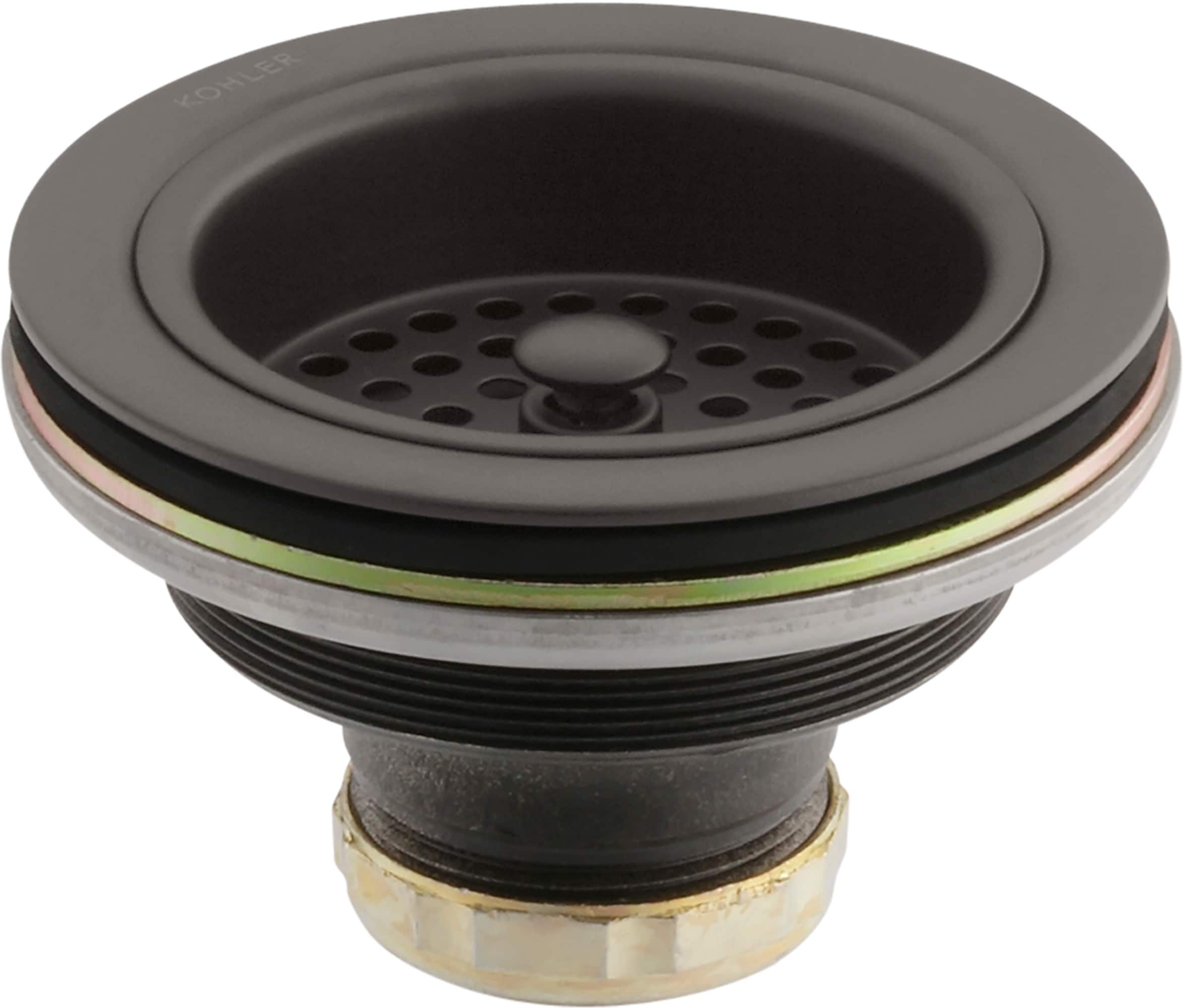 Unlacquered Brass Disposer Flange with Removable Basket Strainer, Hand
